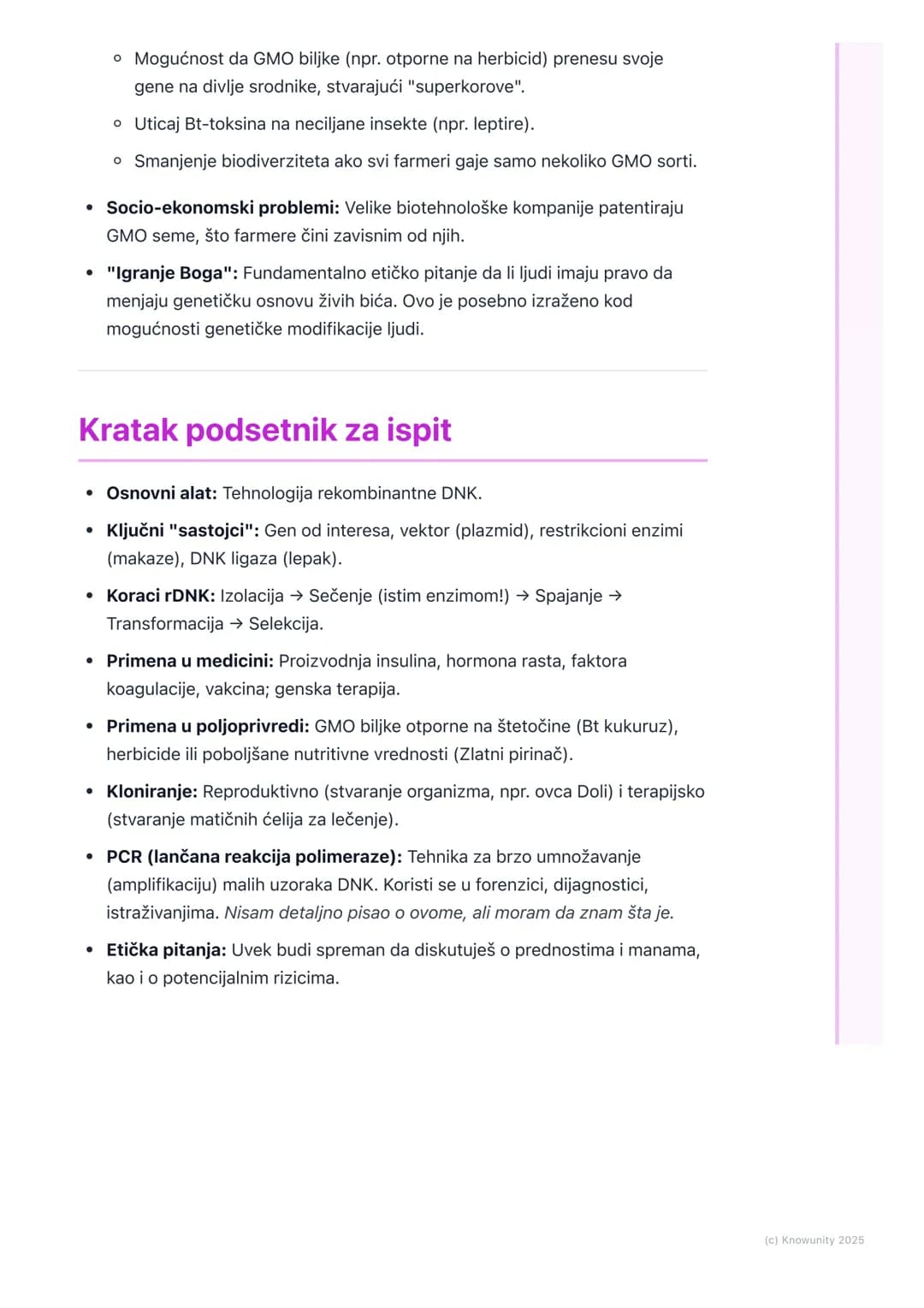 # Genetičko inženjerstvo i
biotehnologija
Uvod u genetičko inženjerstvo i
biotehnologiju
Genetičko inženjerstvo je skup tehnika kojima se