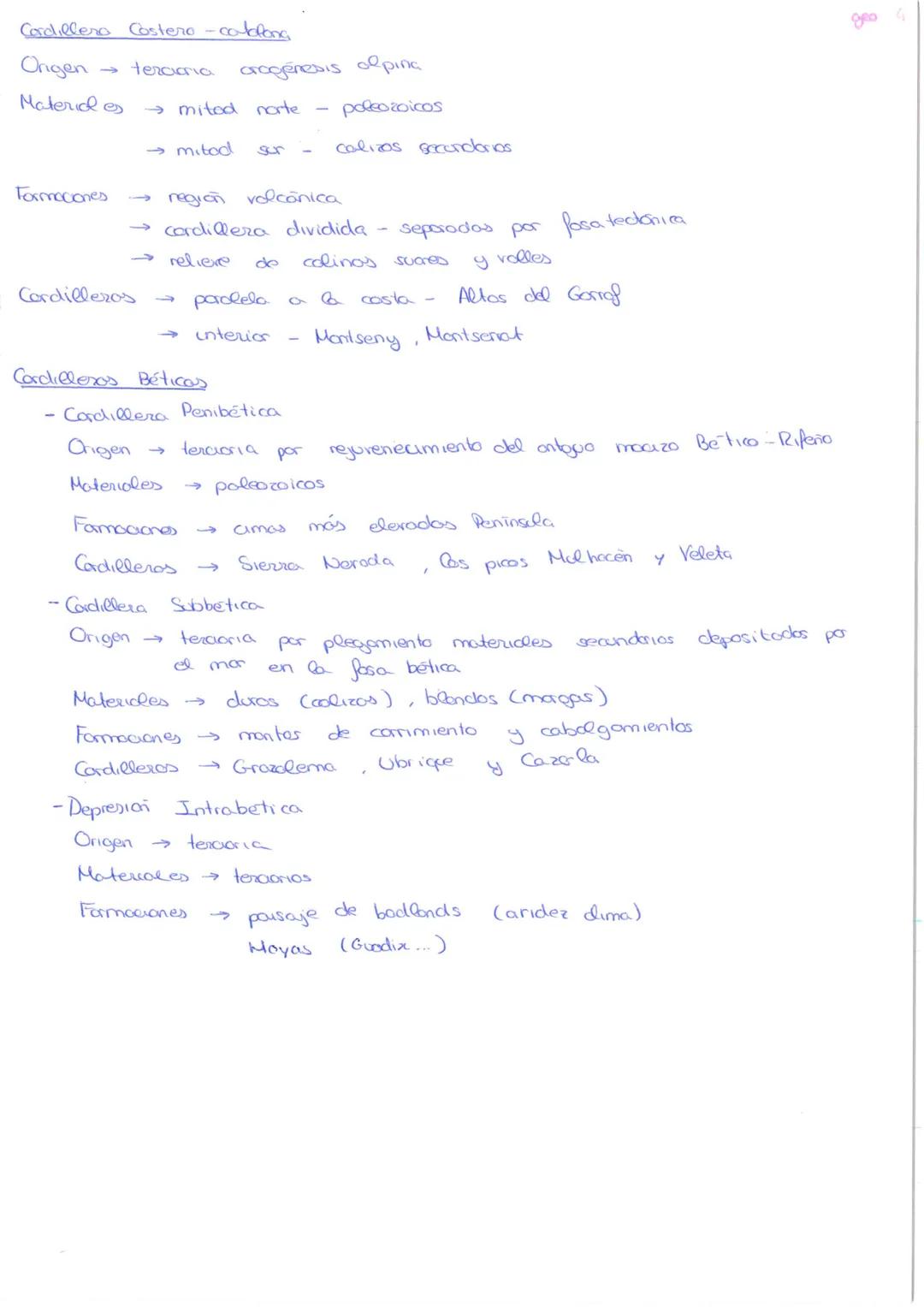 LAS
OVIDADES NORFOESTRUCTURALES DEL
Origen
Materiales
Antiguo zoodlo poleozoico
Formaciones
→>>>
Sierras interiores
Origen
Materiales
Cordil