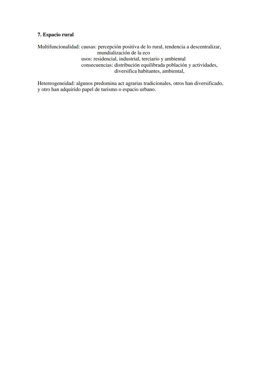 SEGUNDO TRIMESTRE GEOGRAFIA
T-5 LOS ESPACIOS DEL SECTOR PRIMARIO
1. Espacio rural
- Dinámico (cambiante)
- De espacio agrario: agricultu