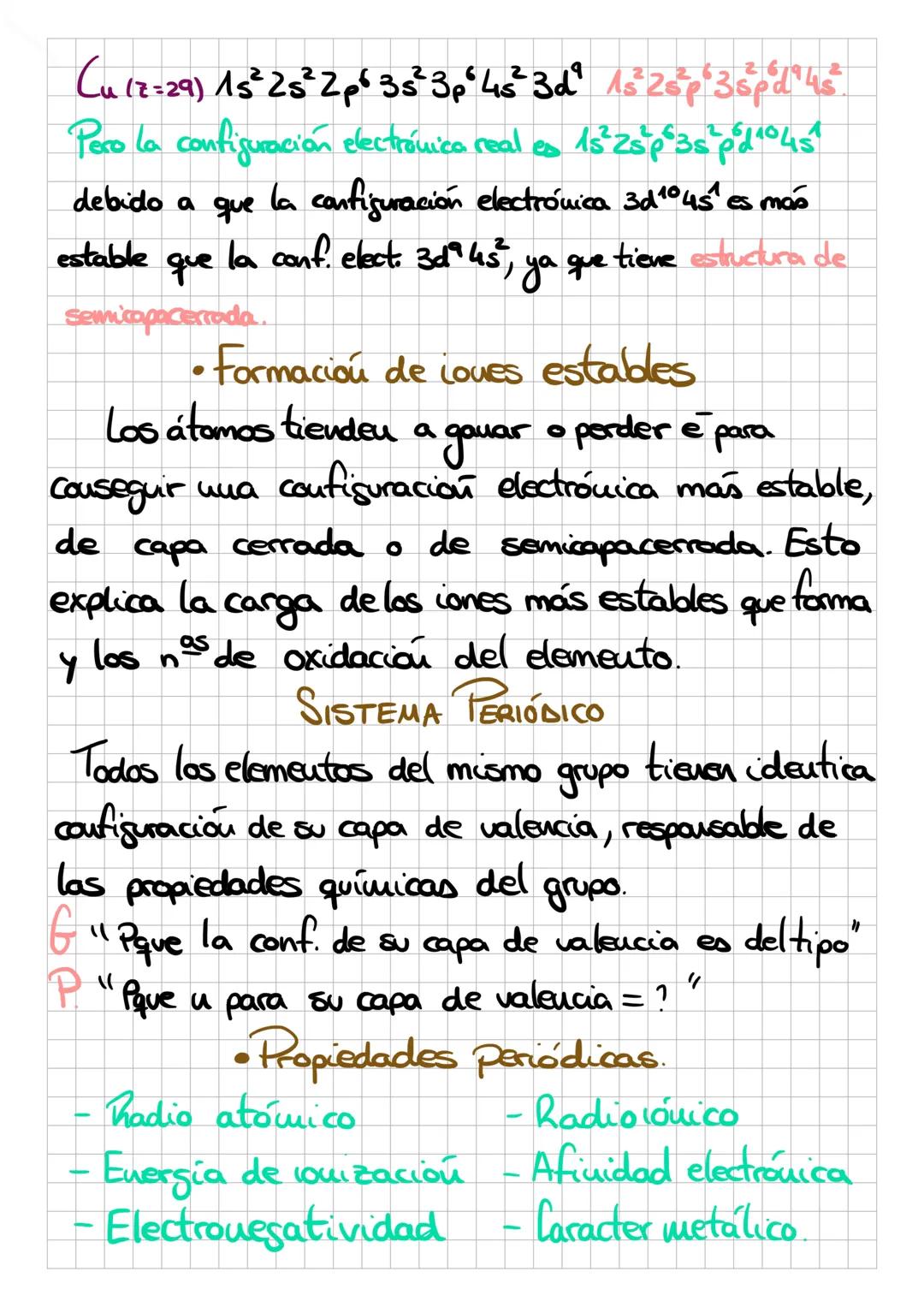 # ESTRUCTURA ATÓMICA Y SISTEMA PERIÓDICO.
- ATOMO: NºAtómico (z) Nº Másico (A)
-Nº Atómico (z) (n°pty uè wands átomo es neutro).
• Si es