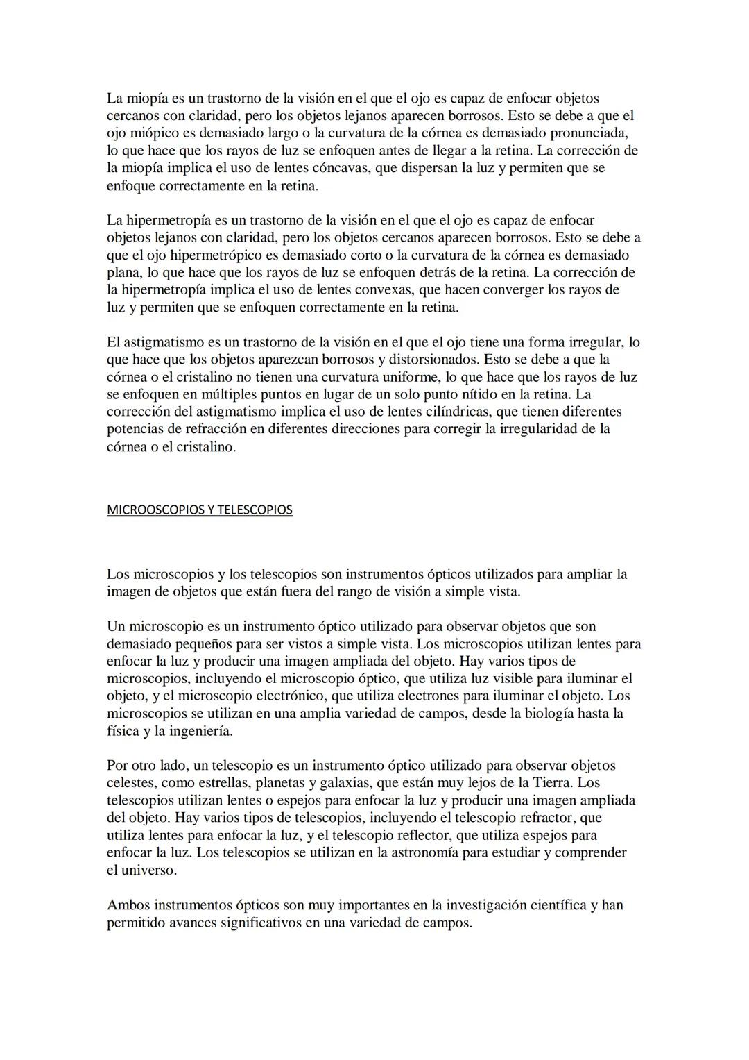 ÓPTICA GEOMÉTRICA
La óptica geométrica es la rama de la óptica que estudia la propagación rectilínea de la
luz y su interacción con los obje
