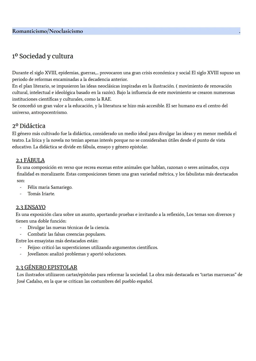 Romanticismo/Neoclasicismo
1º Sociedad y cultura
Durante el siglo XVIII, epidemias, guerras,... provocaron una gran crisis económica y socia