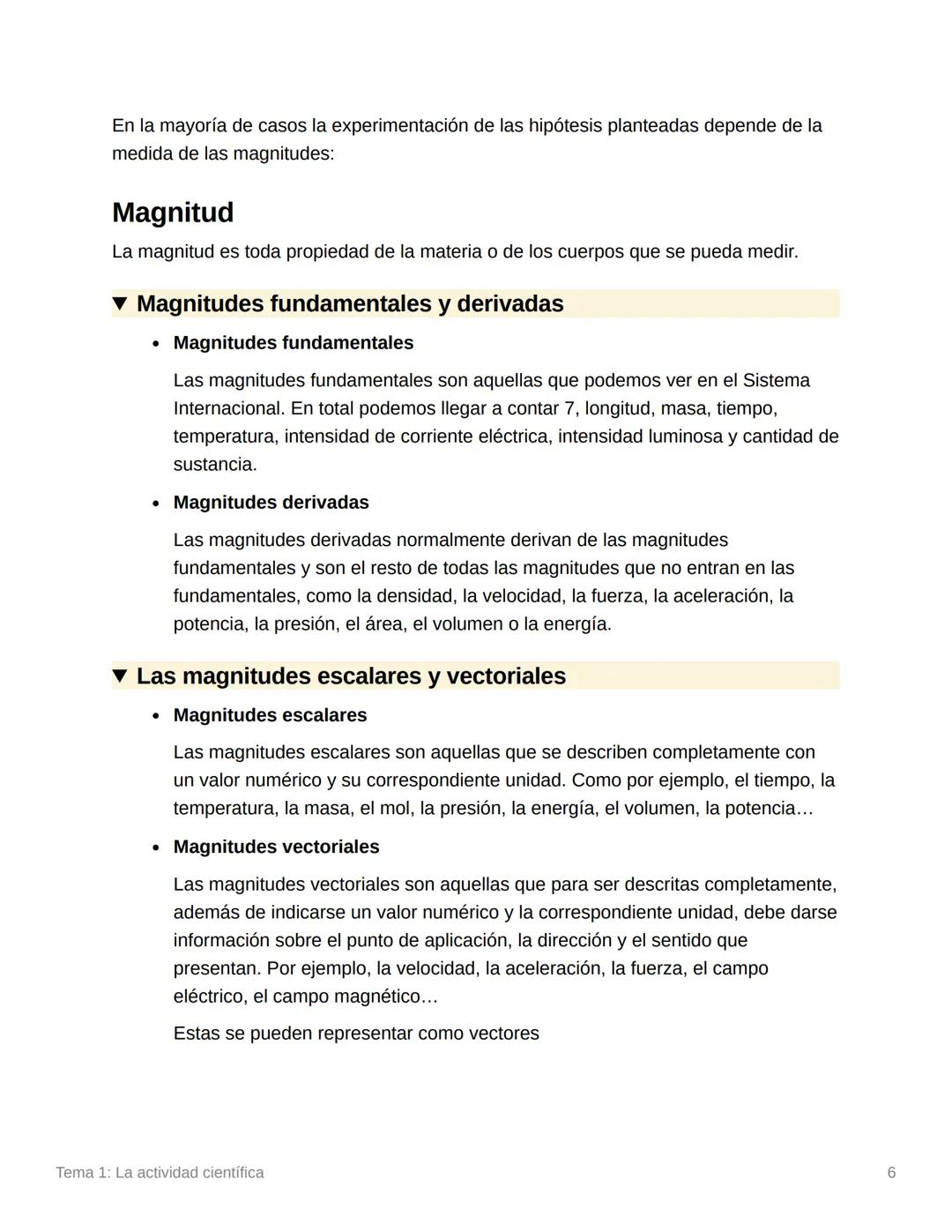 Tema 1: La actividad científica
Temario
Ciencia
Física
Química
Método científico
Fases del método científico
1. Observación
2. Emisión o for