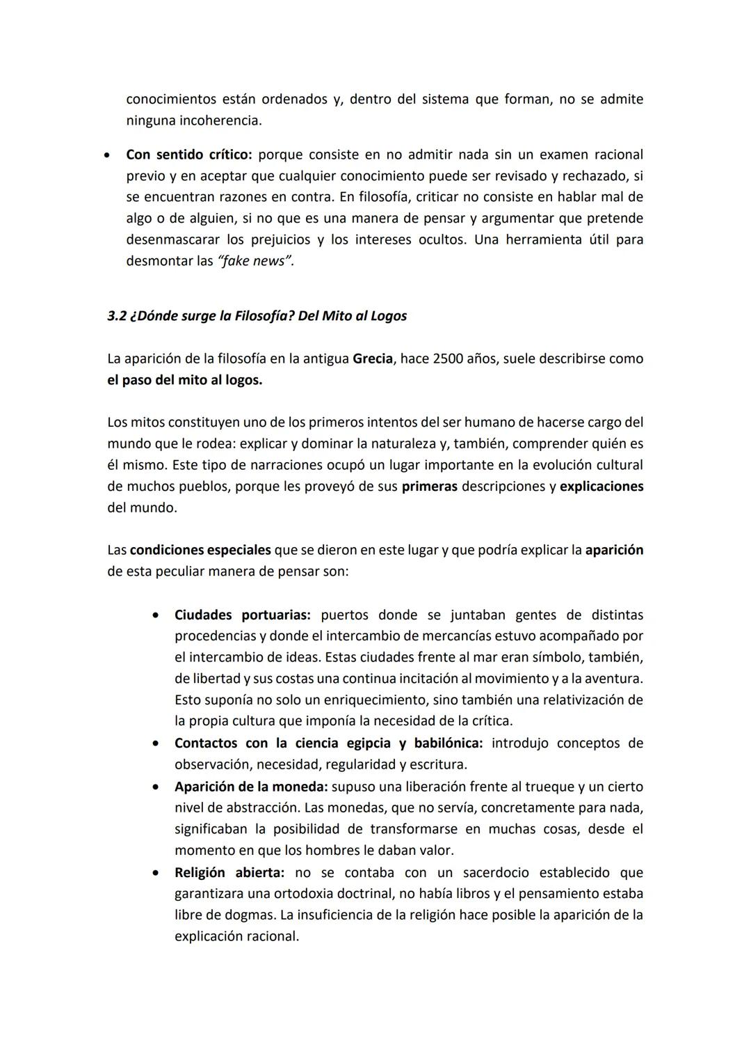 # TEMA 1: NACIMIENTO, HISTORIA, SENTIDO Y NECESIDAD DE LA FILOSOFÍA
1. INTRODUCCIÓN
El ser humano desde que existe, vive en un mundo ya da