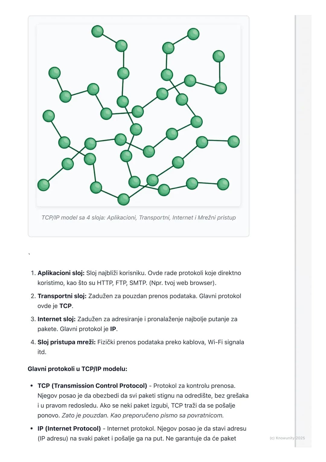 # Internet protokoli
Uvod u internet protokole
Internet protokoli su kao pravila saobraćaja, ali za podatke na internetu. Da bi
dva računa