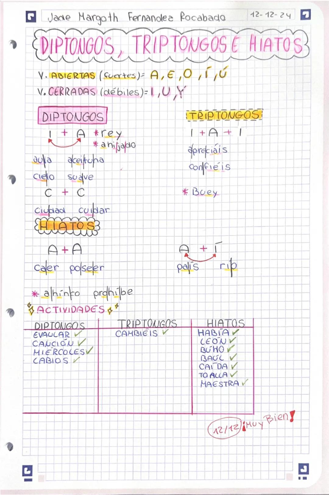 Diptongos, Triptongos e Hiatos