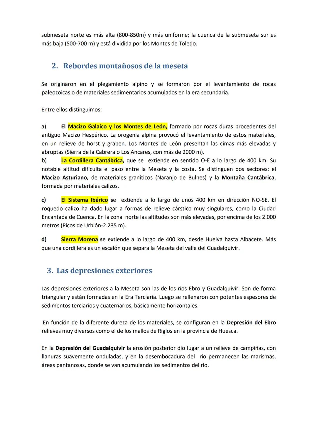 # EL RELIEVE ESPAÑOL:
## SU DIVERSIDAD MORFOLÓGICA
España se extiende sobre una superficie de más
de 500.000 km², la mayor parte territorio