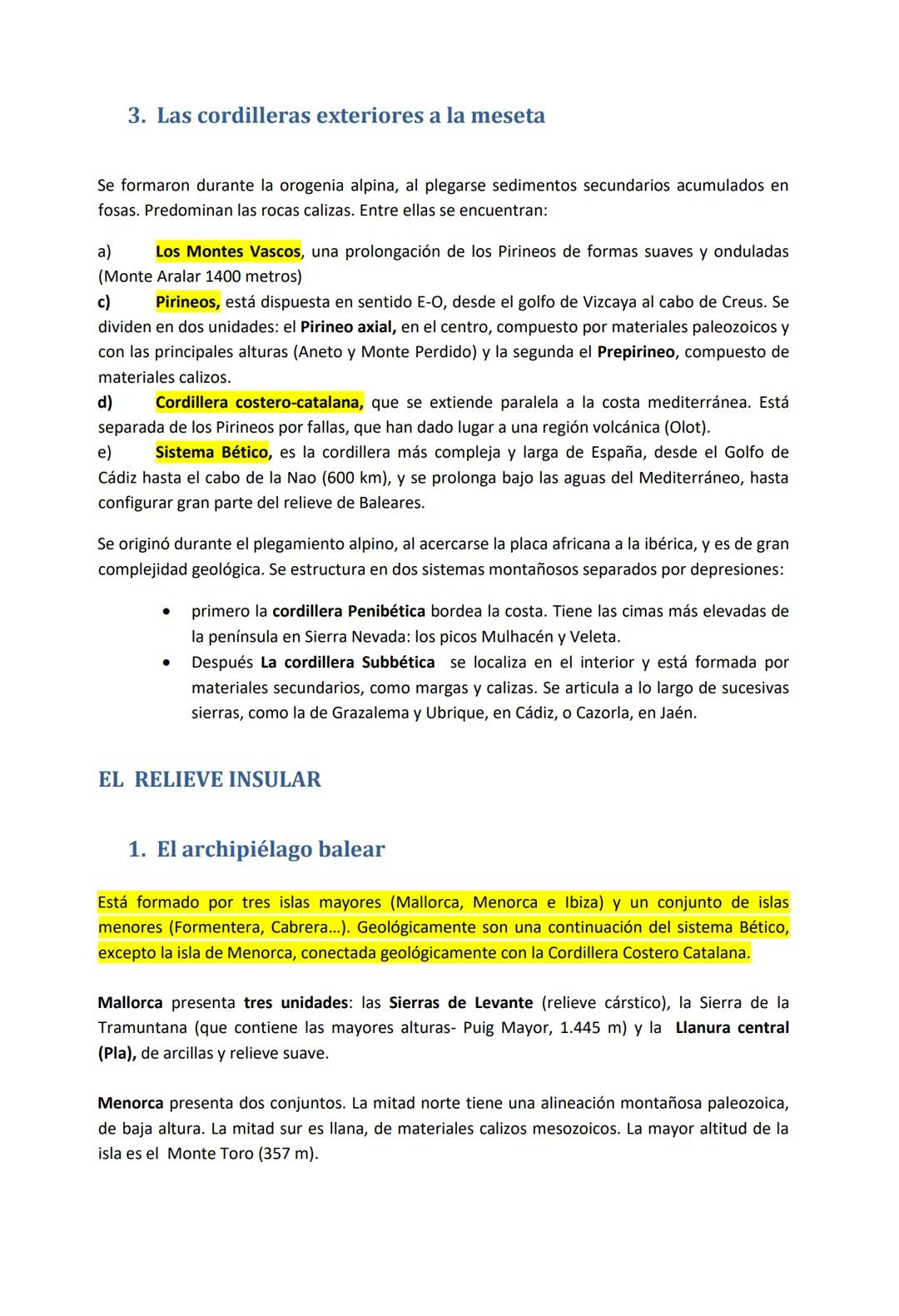 # EL RELIEVE ESPAÑOL:
## SU DIVERSIDAD MORFOLÓGICA
España se extiende sobre una superficie de más
de 500.000 km², la mayor parte territorio