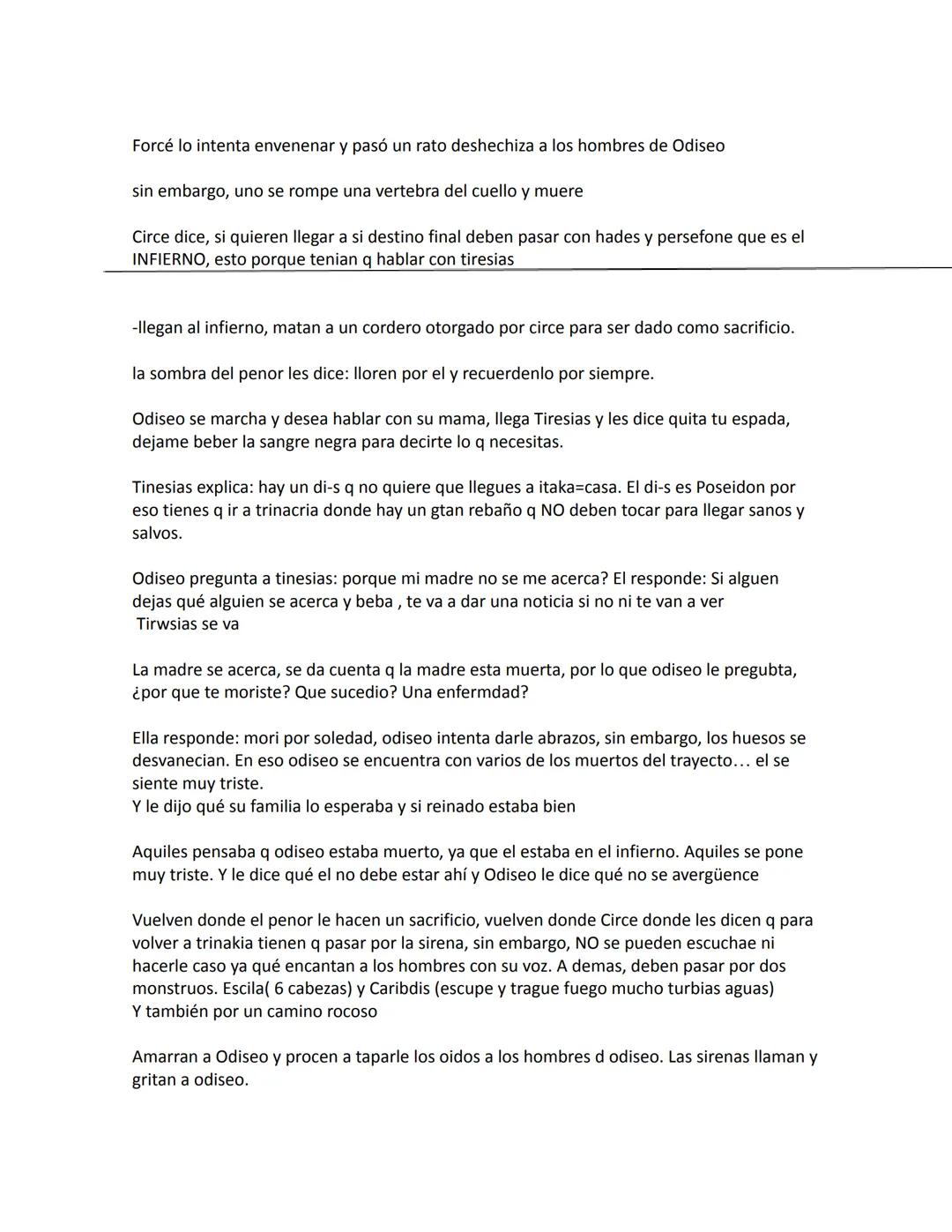 RESUMEN
-Odisea: viaje largo y dificil
⚫Odiseo: persona q vive en Itaka y esta en troya, necesita regresar. En el camino llega a
cícones, la