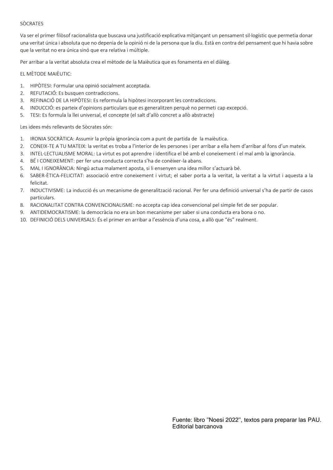 ELS FILÒSOFS DE LA PHYSIS
La filosofia presocràtica és el primer pas del mite al logos. Per primera vegada, en comptes d'explicar la realita