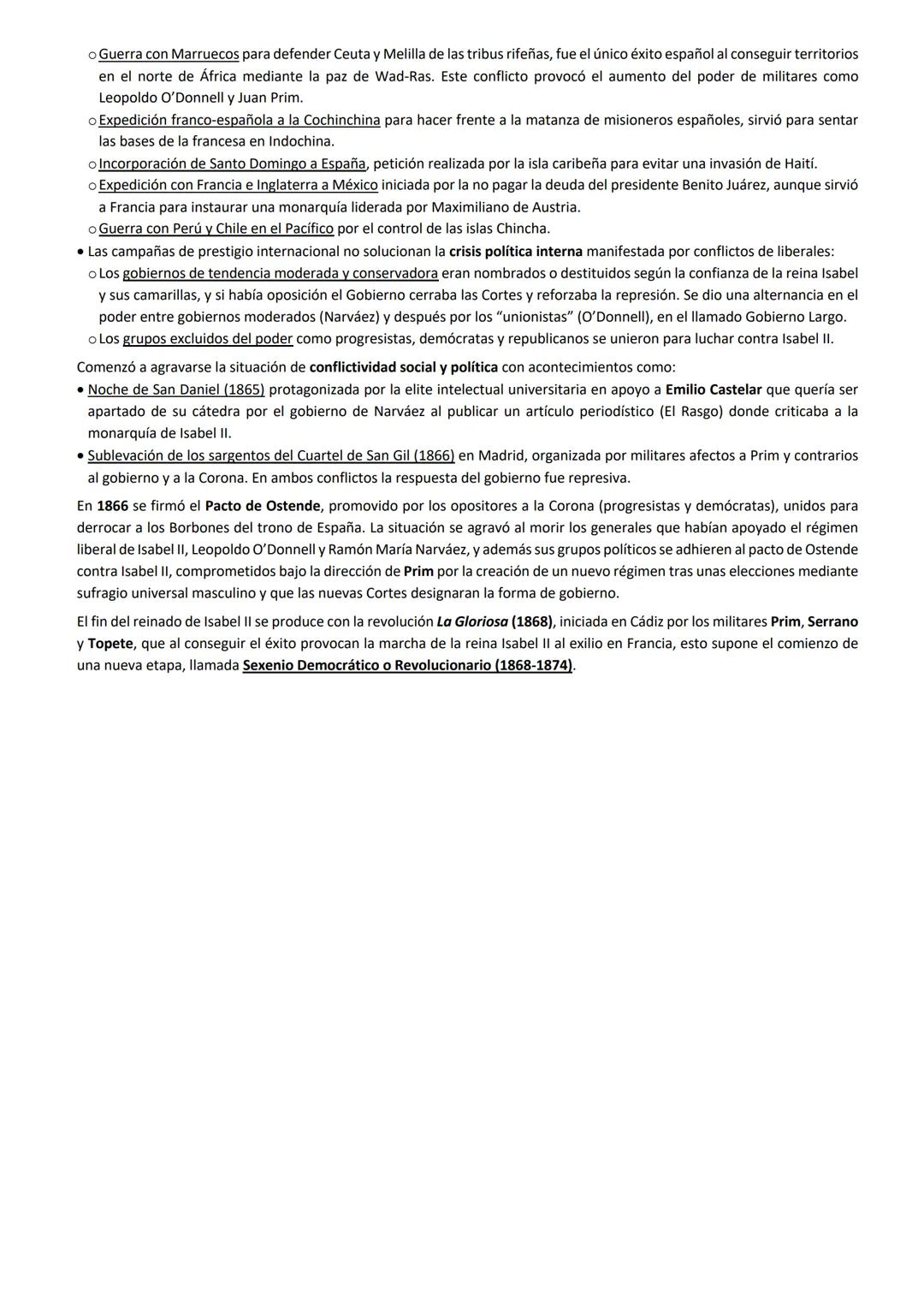III. El bienio progresista y la vuelta al moderantismo (1854-1868).
1. El Bienio Progresista (1854-1856).
El Bienio Progresista (1854-1856)