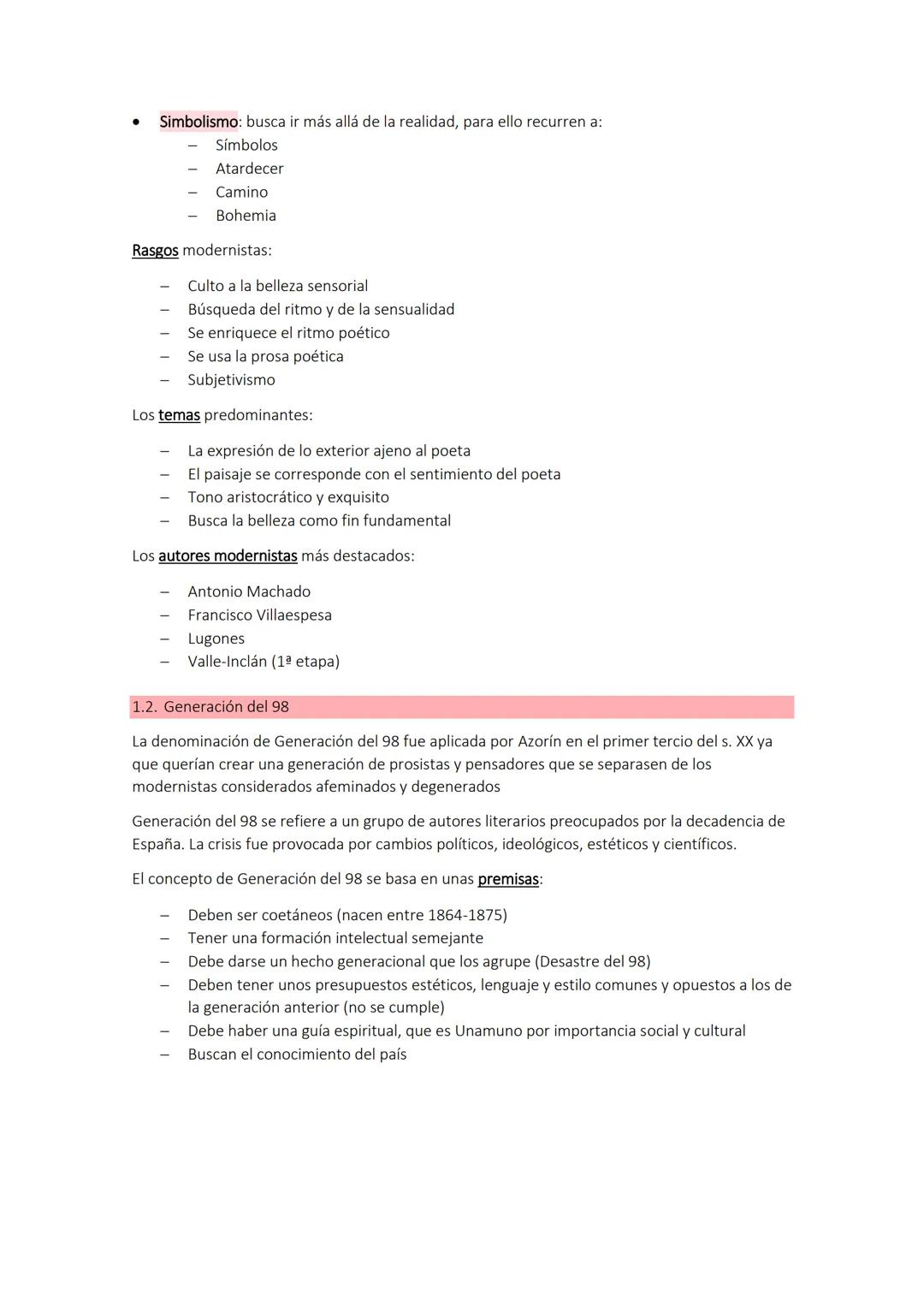 Tema 1:
La poesia a principios del siglo. Principales movimiento poéticos. Modernismo y 98. Radien Dario y Arconio Machado
El s. XIX, el últ