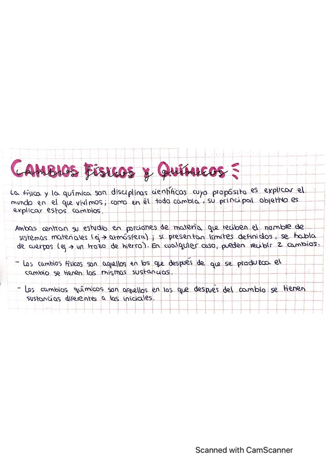 CAMBIOS Fisicos y Quírucos
La fisica y la química son disciplinas científicas cuyo propósito es explicar el
mundo en el que vivimos; como en