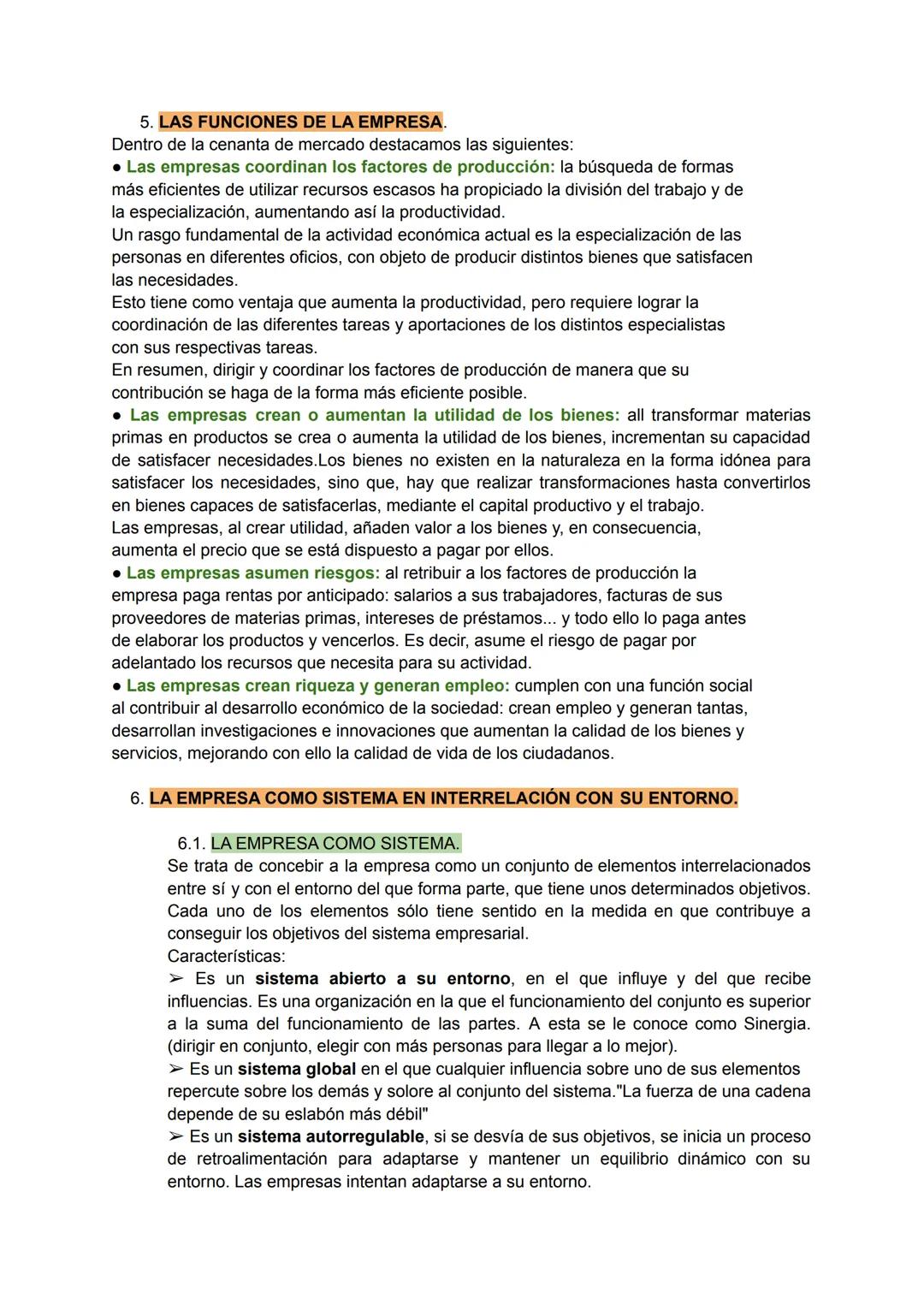 TEMA 1. LA EMPRESA Y EL EMPRESARIO.
1. LA EMPRESA
- La empresa es un conjunto de elementos organizados y coordinados por la dirección,
orien