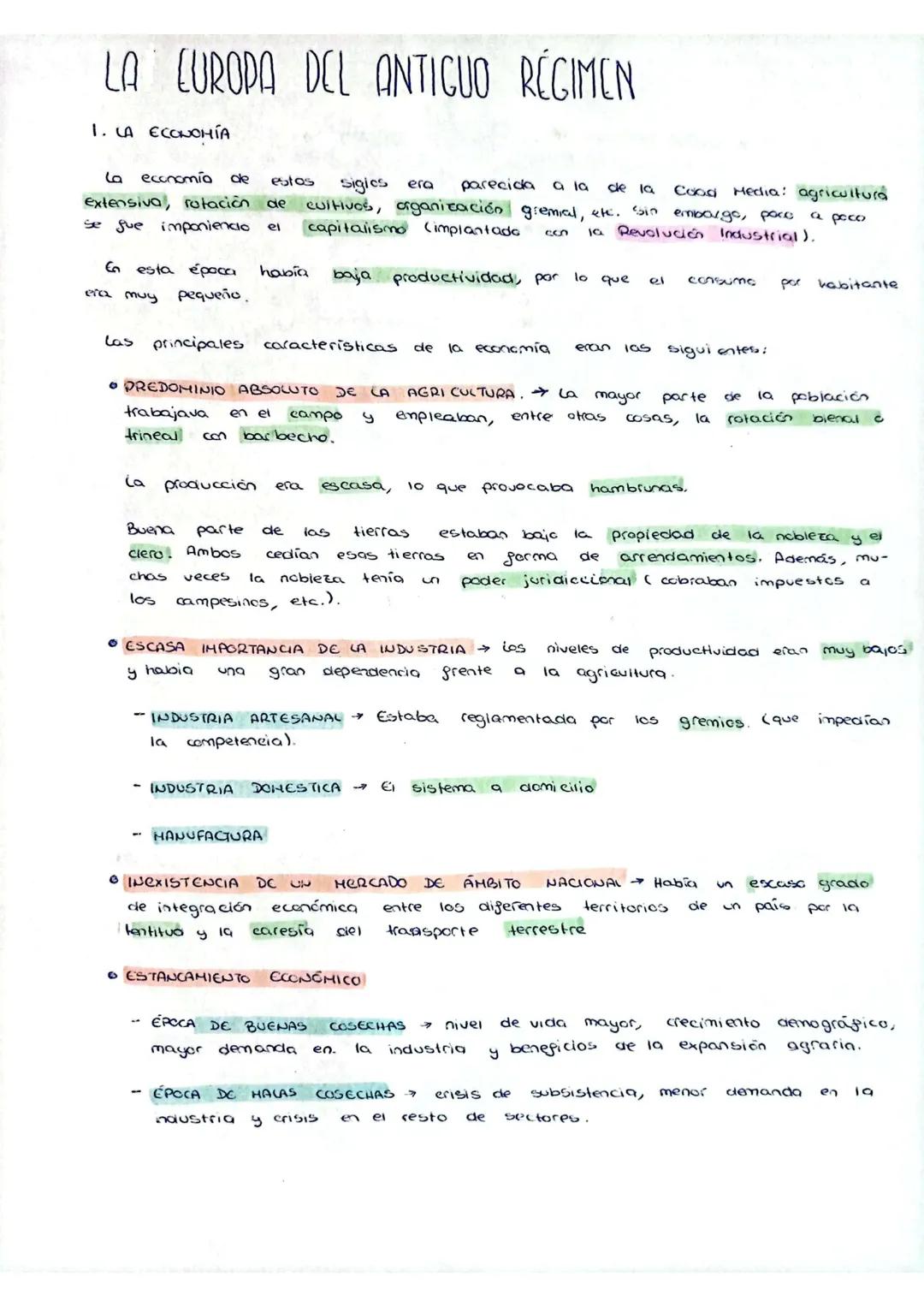 La Europa del Antiguo Régimen - Historia Contemporánea