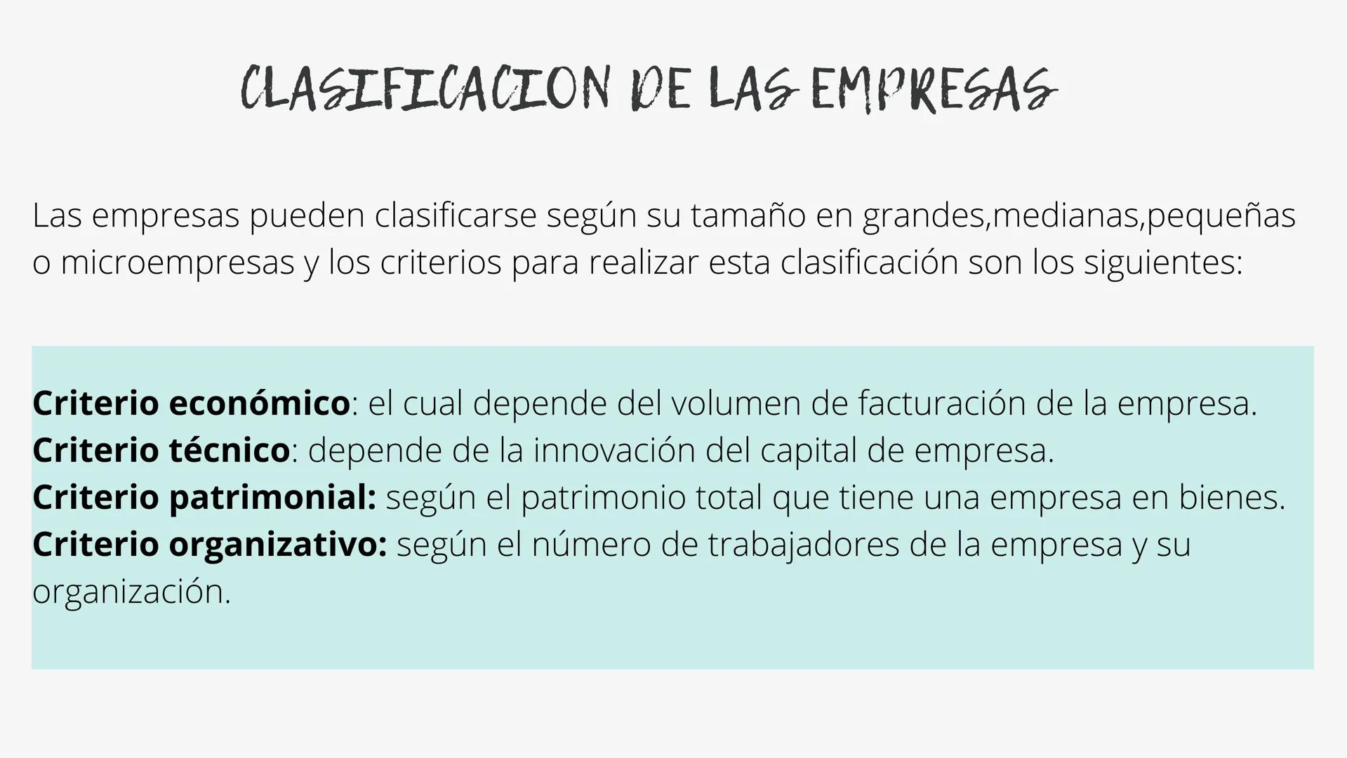 # TEMA 2
# CLASES DE EMPRESAS - LEGISLACIÓN MERCANTIL
- CLASIFICACIÓN DE LAS
EMPRESA
- CLASIFICACIÓN SEGÚN SU
FORMA JURÍDICA # LEGISLACIÓN