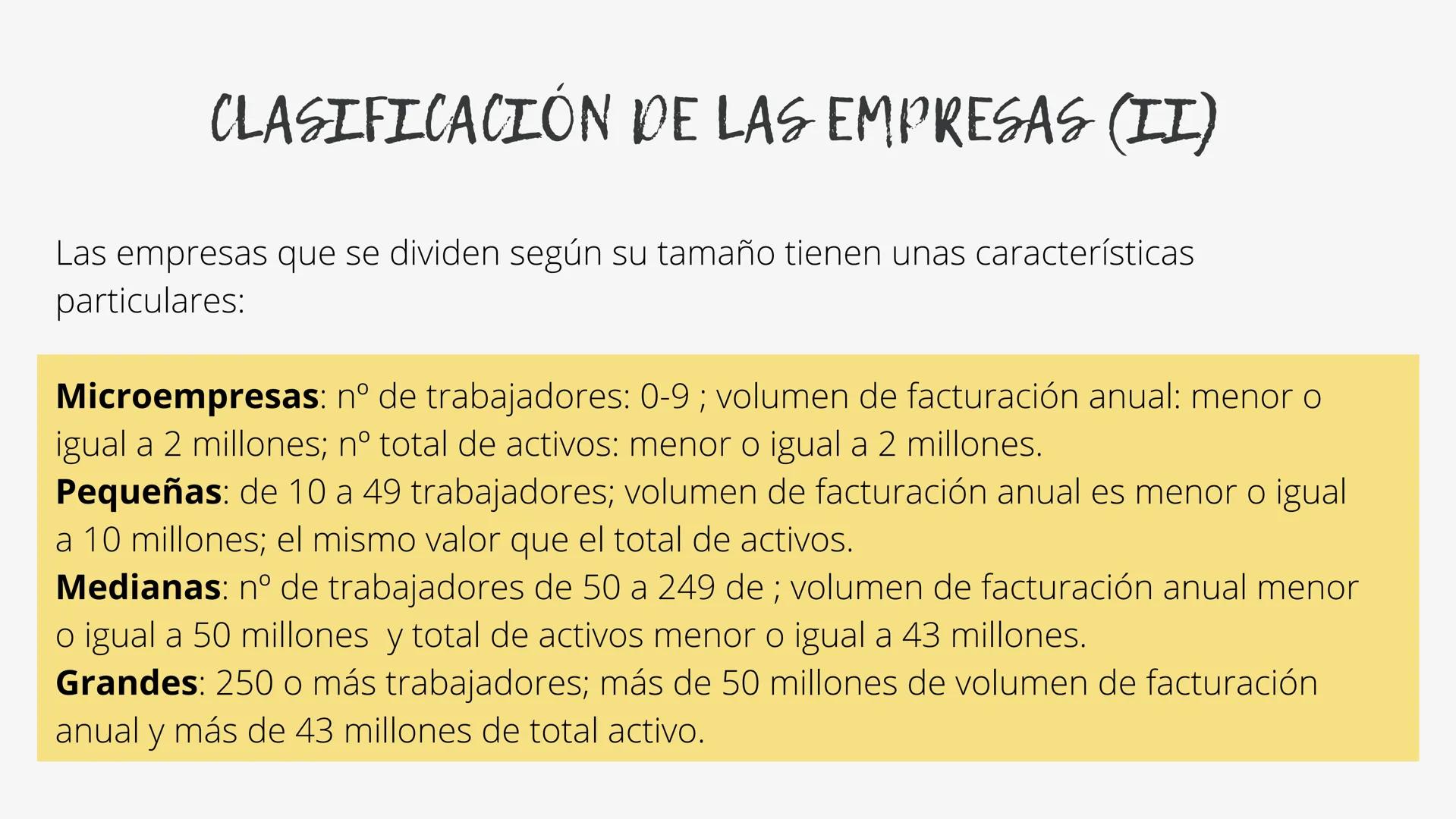 # TEMA 2
# CLASES DE EMPRESAS - LEGISLACIÓN MERCANTIL
- CLASIFICACIÓN DE LAS
EMPRESA
- CLASIFICACIÓN SEGÚN SU
FORMA JURÍDICA # LEGISLACIÓN