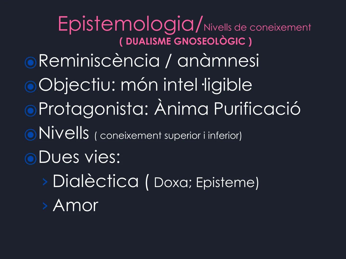 PLATÓ
Història de la filosofia.
1r trimestre. Presocràtics
Del mite al logos
S. VII/V ac
4 elements (aigua, terra, foc i aire)
Excepció: Dem