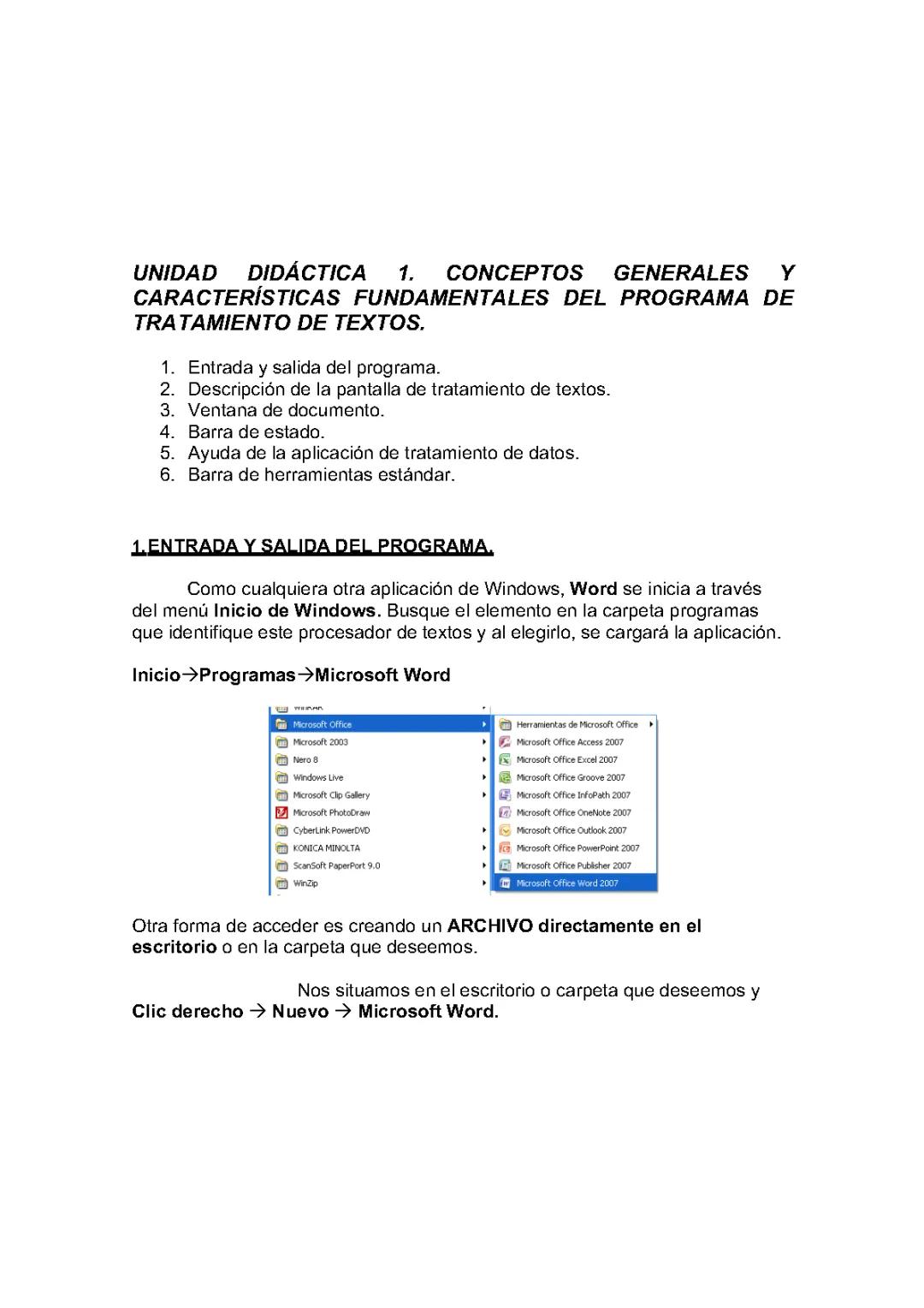 Conceptos generales. Tema 1