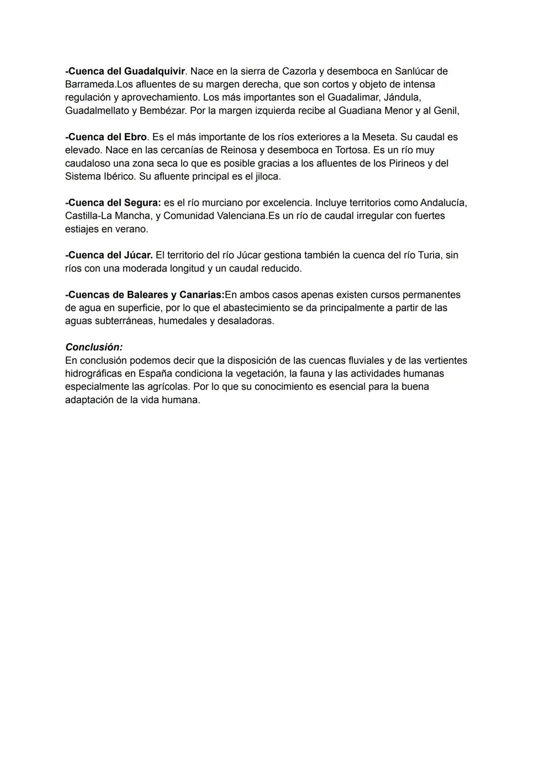 PRÁCTICA HIDROGRÁFICA
Introducción:
Nos encontramos ante un mapa de la península ibérica qué caracteriza la hidrografía de
España. En color