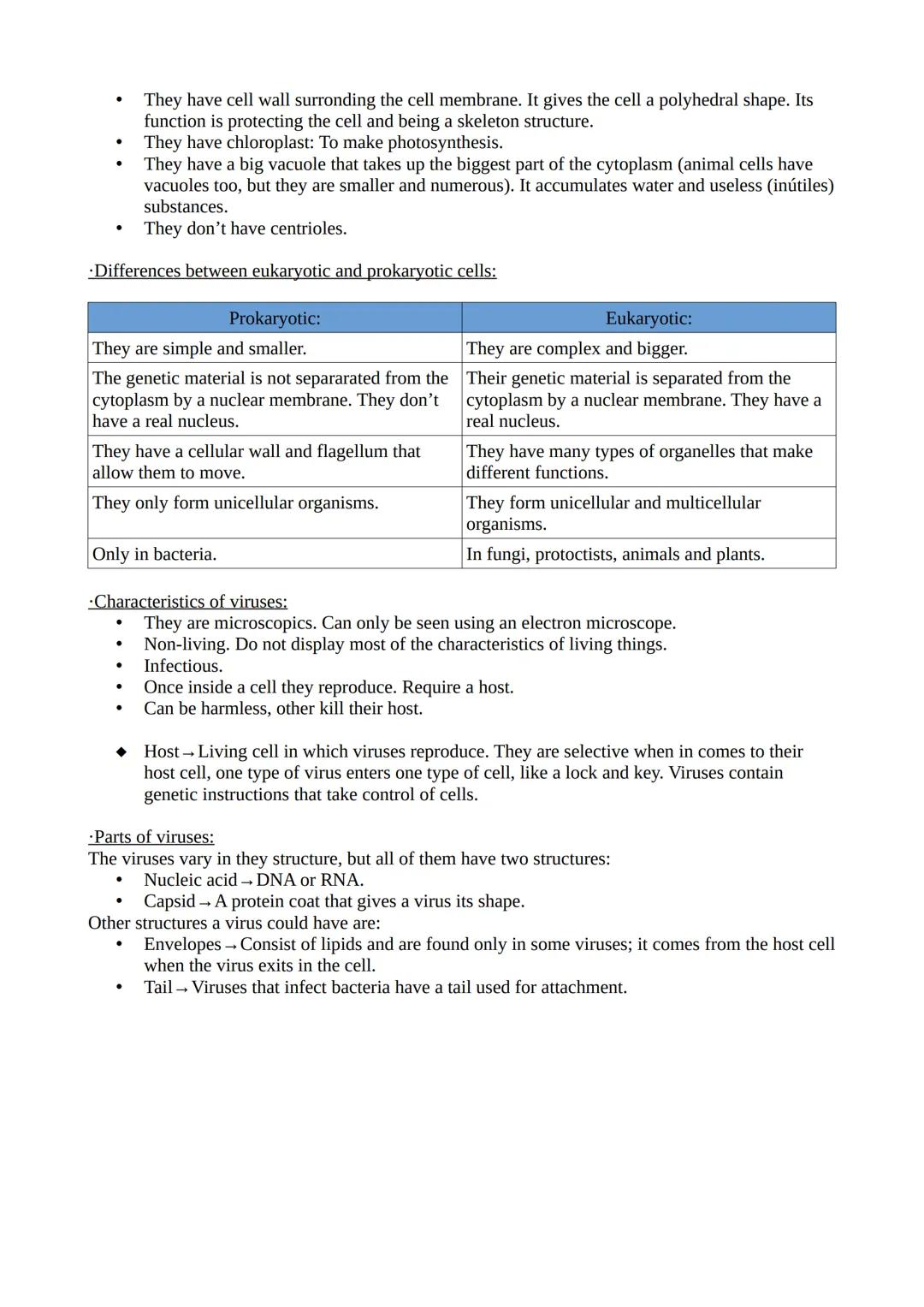 # TEMA 1:
- Levels of organisation:
Each one of the different grades of complexity in which matter is organised.
The elements of every level