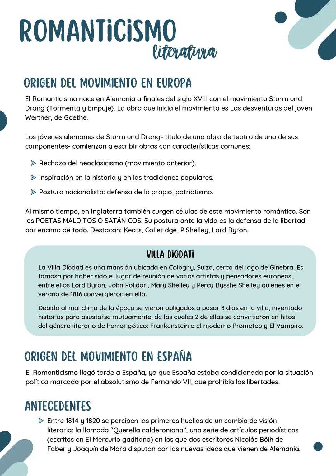 Literatura: Romanticismo