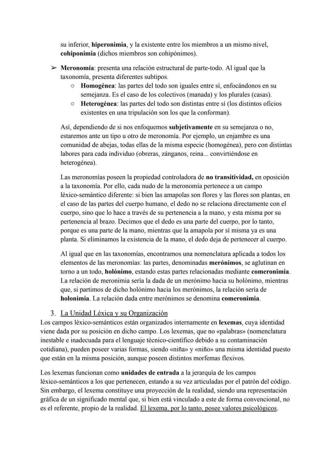 Tema 3: Módulo Léxico
Es el primer módulo perteneciente a la estructura máxima del código, encargado de gestionar
un contenido mental con si