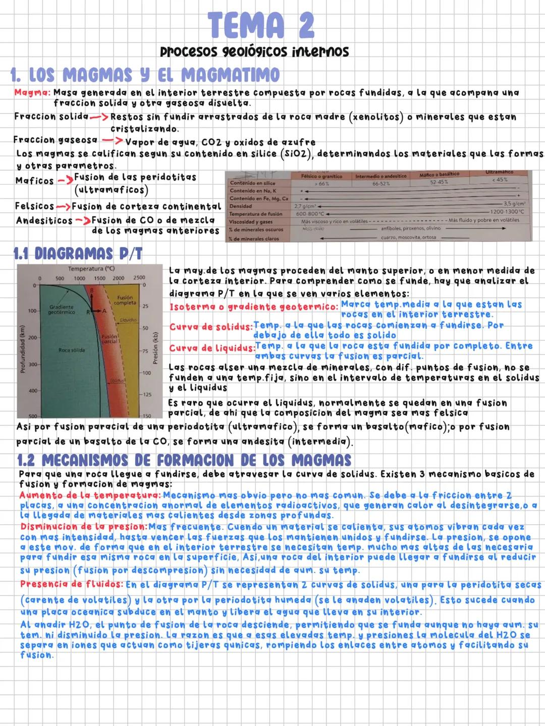 Tema 2. Procesos geológicos internos