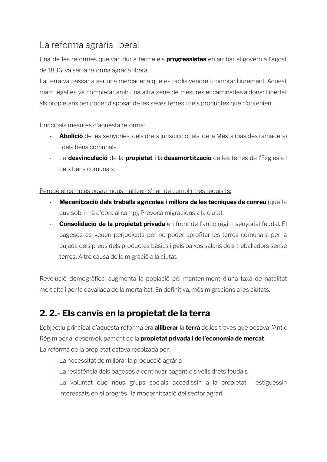 La revolució industrial en l'agricultura:
O.- Introducció
(1750-1850) →→→ revolució industrial anglesa
España comença al 1830 aprox
La revol