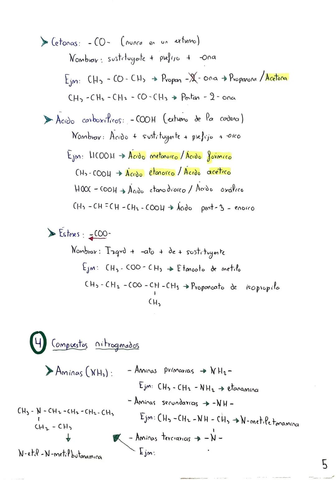 Tema 1: Química
Orgánica
• Compuestos hidrogmodos (hidrocarburos)
>Alcanos: enlace simple
Nombrar: prefijo + -ano
Ejm: CH₂ - CH₂ → Etono
Alg
