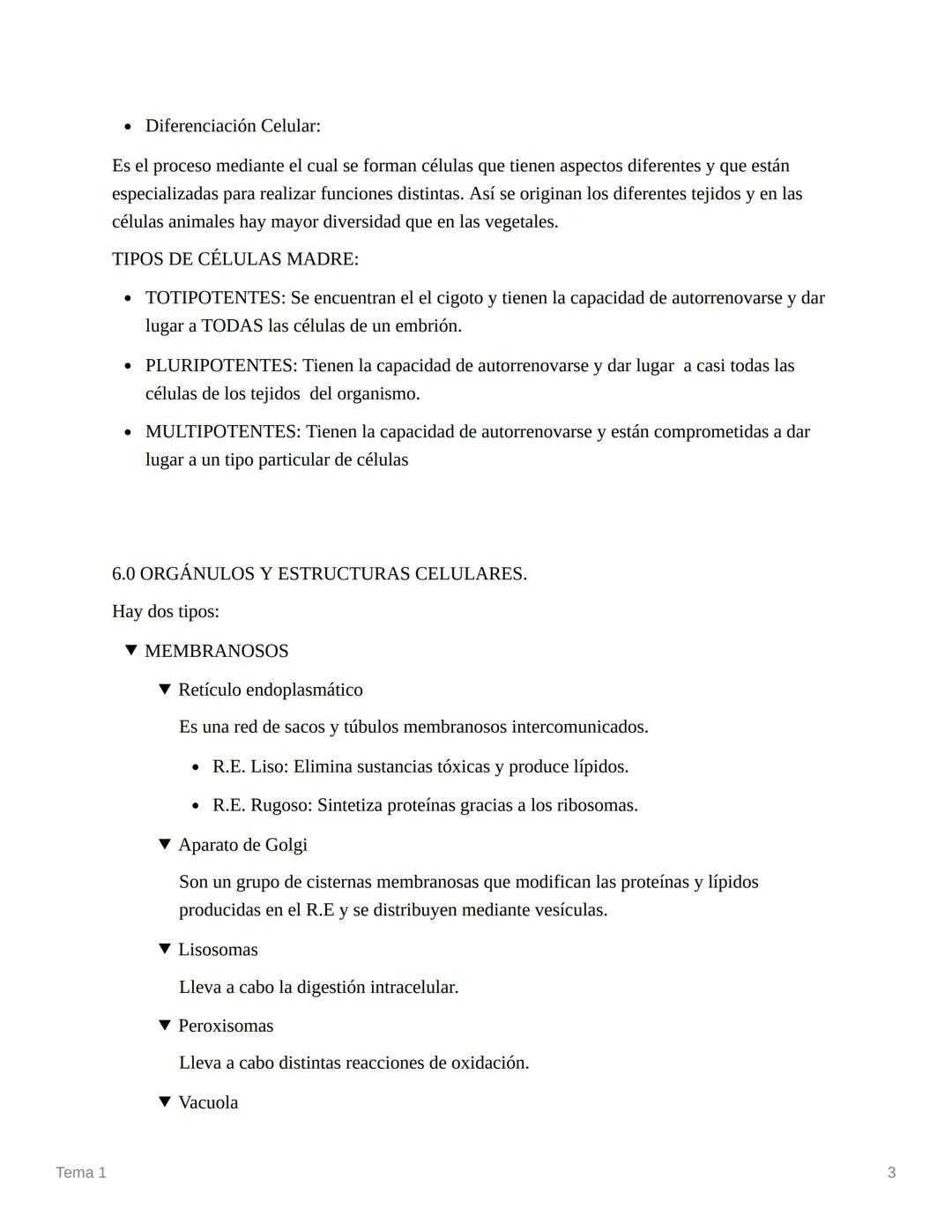 # Tema 1
Tema 1
1.0- ¿De qué están hechos los seres vivos?
Los seres vivos están formados por los BIOELEMENTOS, que forman, por una parte