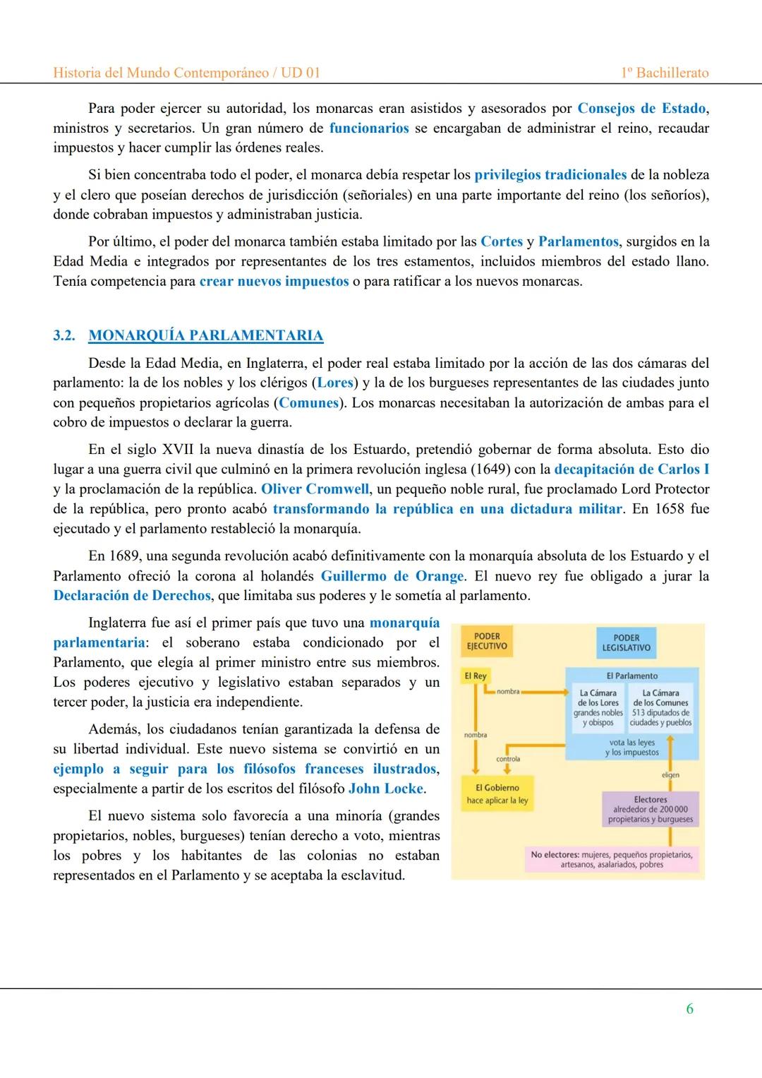 Historia del Mundo Contemporáneo / UD 01
1º Bachillerato
UNIDAD DIDÁCTICA 01
EL ANTIGUO RÉGIMEN Y LA ILUSTRACIÓN
0. INTRODUCCIÓN
Para 1780 s