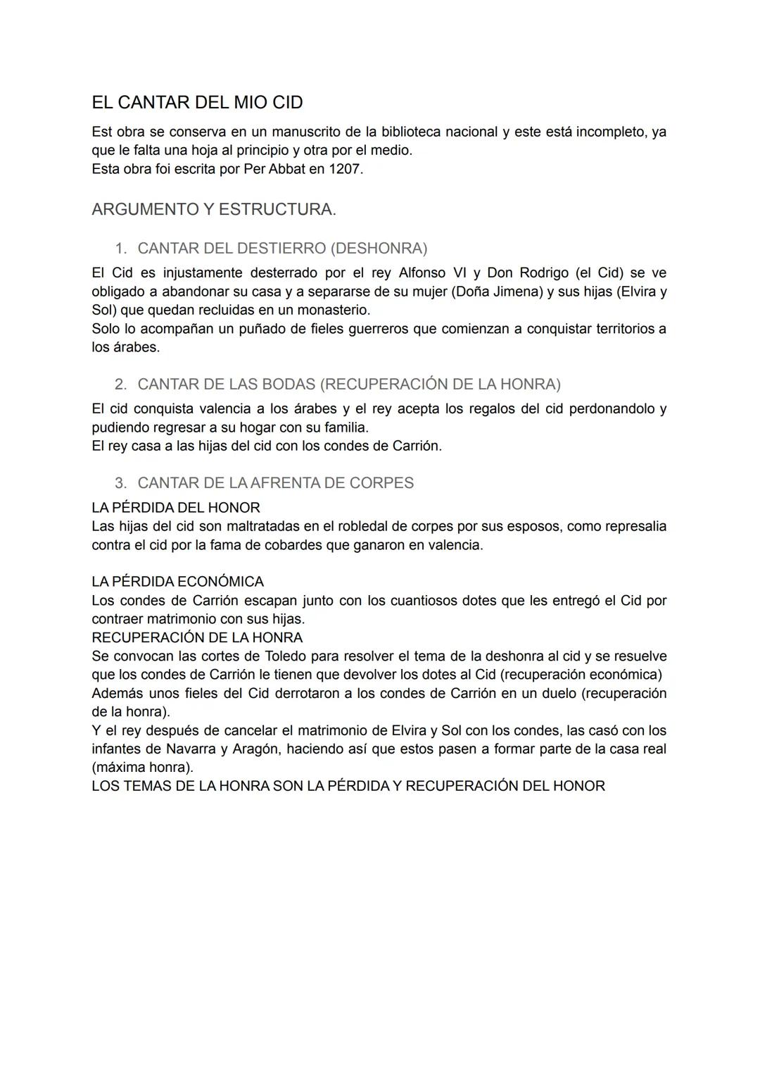 2 EXAMEN CASTELLANO
LA LITERATURA MEDIEVAL
S. XI (jarchas) - S.XII (cantigas de amigo/ cantar del mio cid) - S.XIII (milagros de nuestra
señ