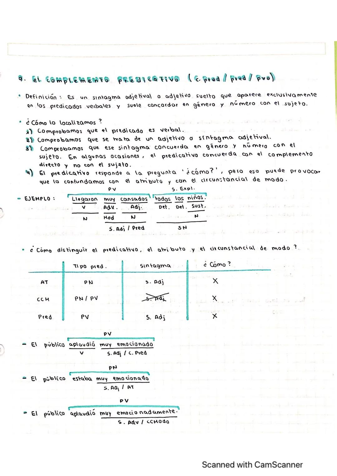 COMPLEMENTOS DEL PREDICADO II