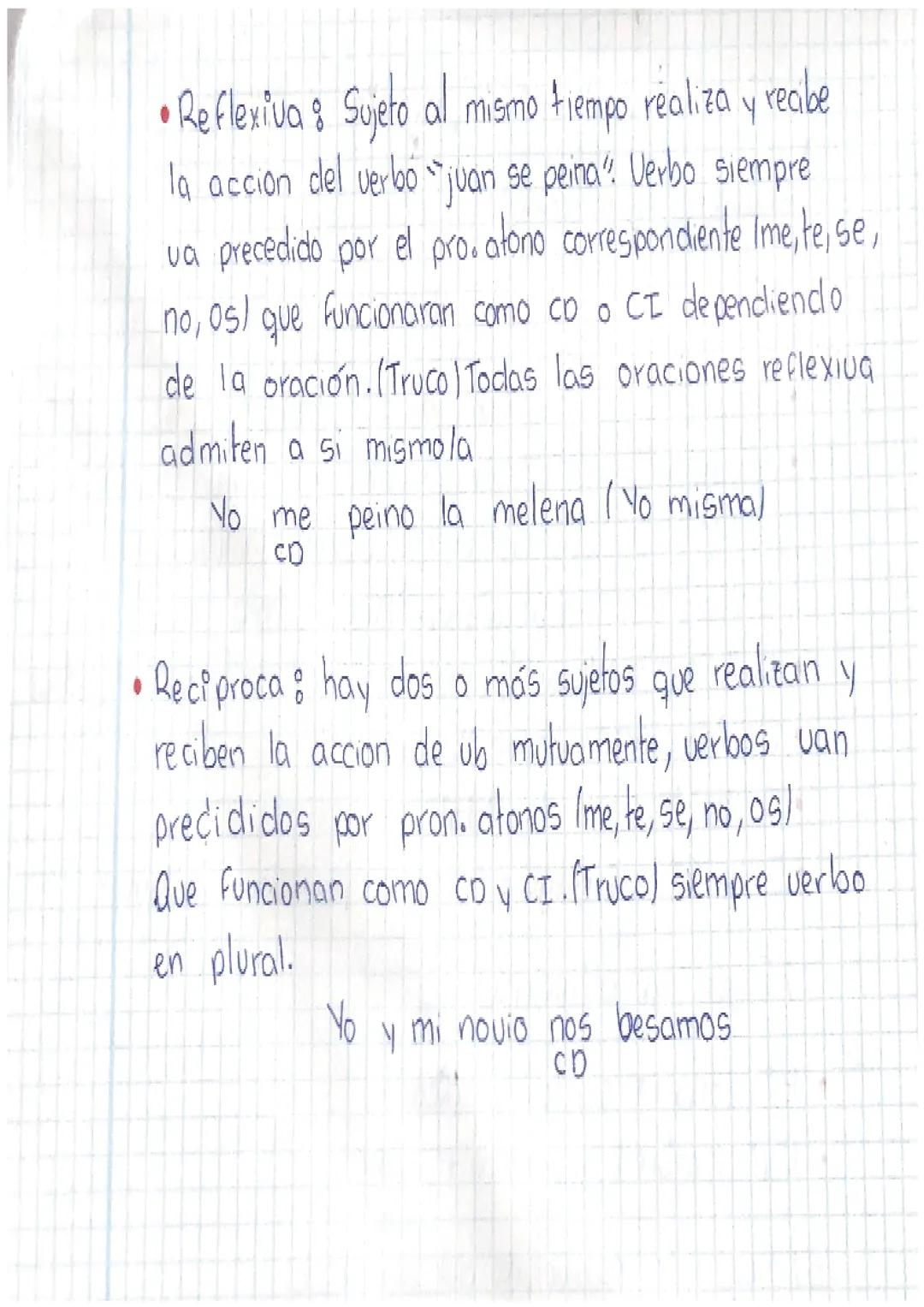 Complemento indirecto.
Es el compl. que señala quien recibe indirectamente el
daño o provecho de la acción del verbo. Ojo con la definición
