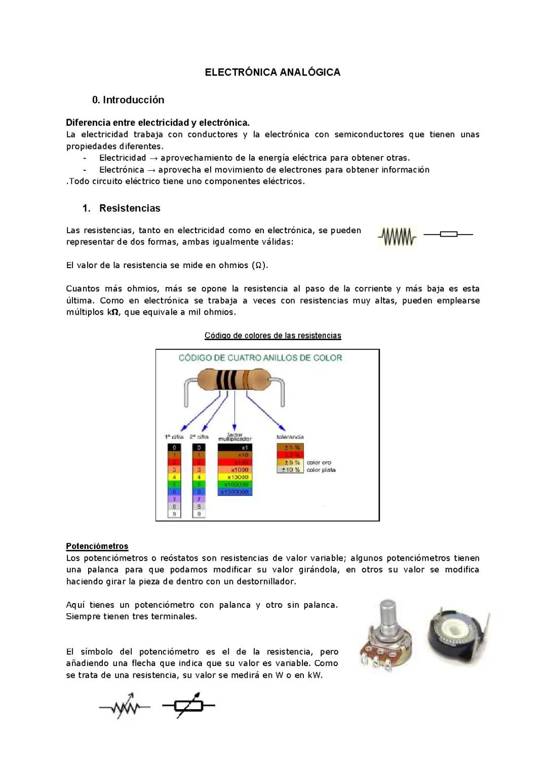 Electronica analogica