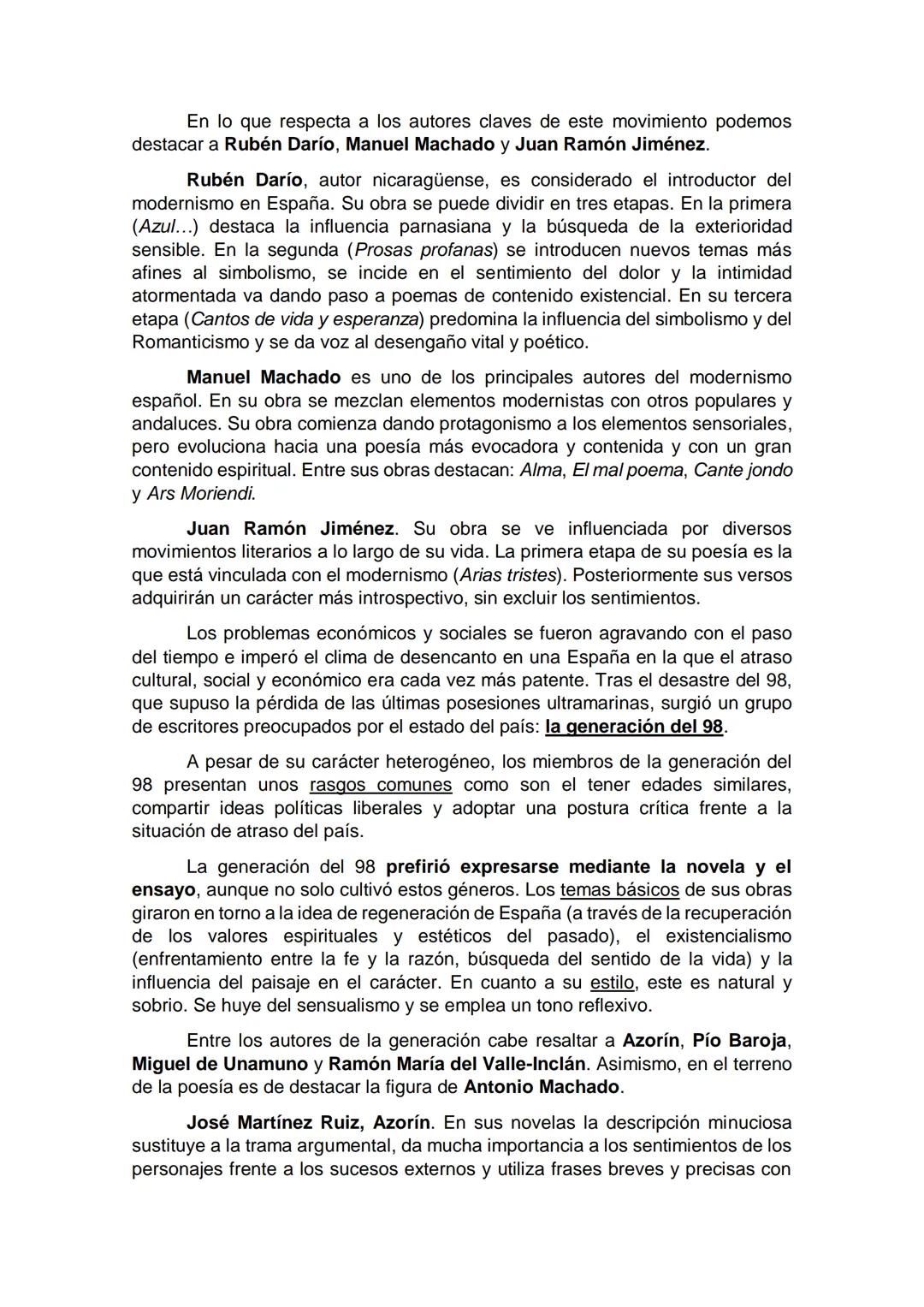 # EL MODERNISMO Y LA GENERACIÓN DEL 98
A finales del siglo XIX tuvo lugar la crisis del modelo liberal burgués, hecho
que se reflejó de inm