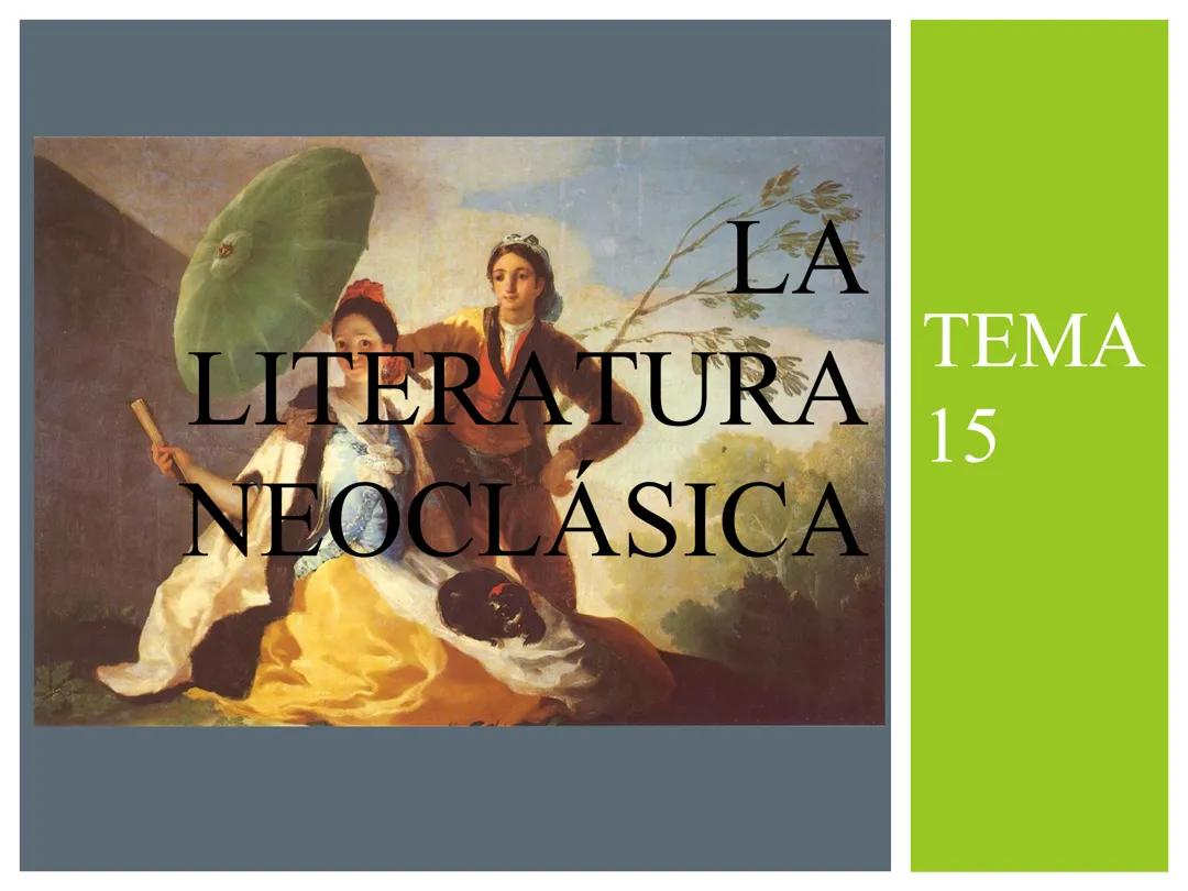 La Literatura Neoclásica