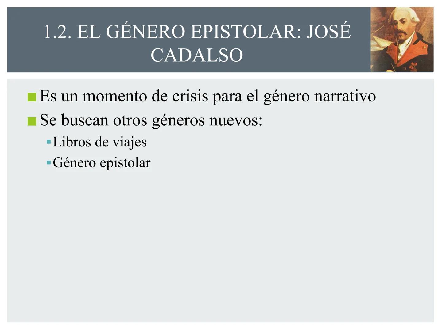 LA
LITERATURA
NEOCLÁSICA
TEMA
15 ESQUEMA
Iriarte
1. Didáctica neoclásica
1.1. El ensayo: Feijoo y Jovellanos
1.2. El género epistolar: