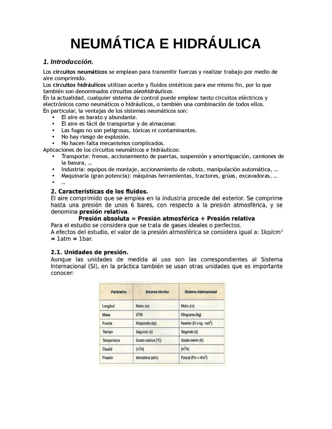 Neumática e Hidráulica