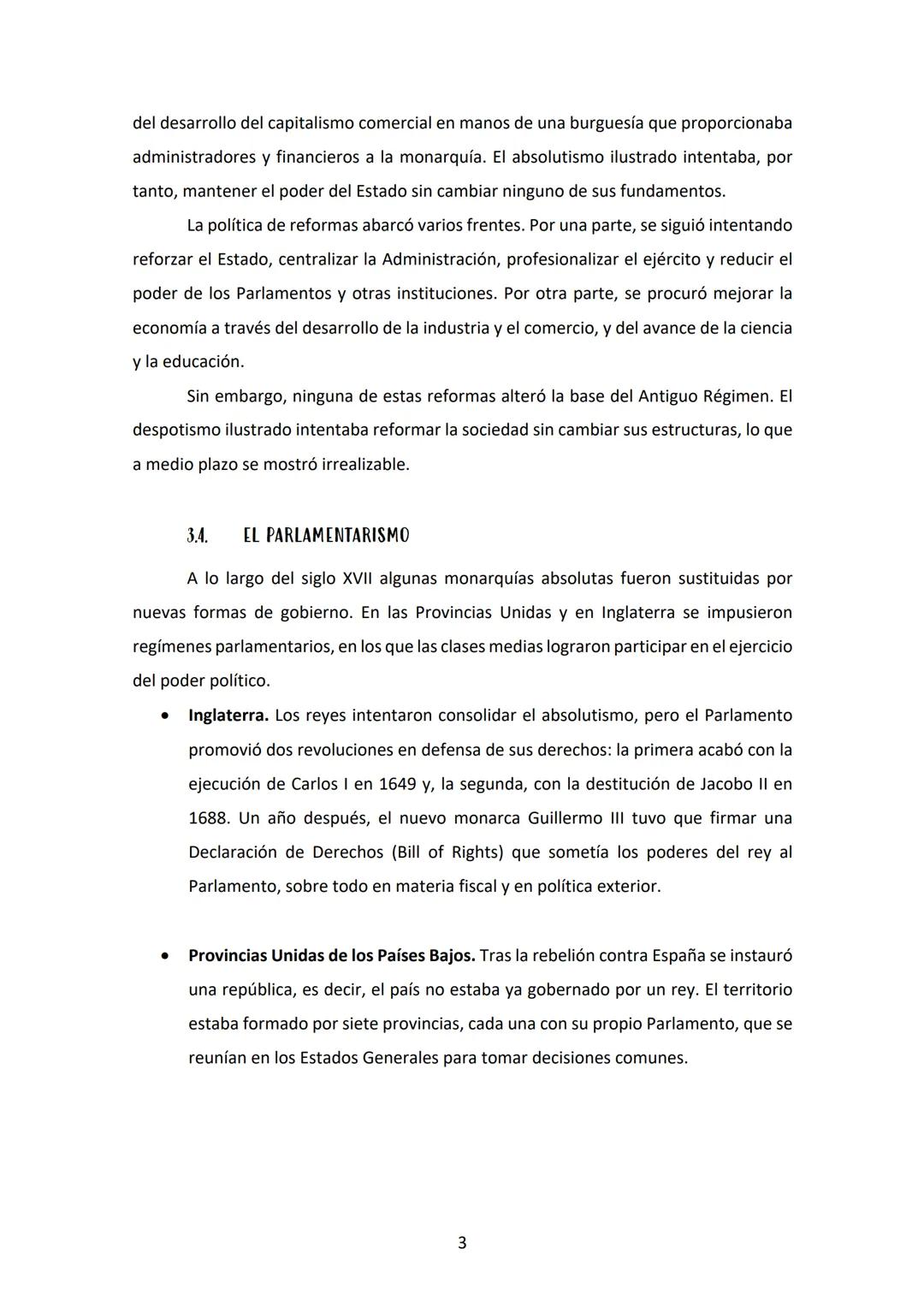 # 3. EL ABSOLUTISMO Y SU PRÁCTICA DE GOBIERNO
La monarquía era la forma de gobierno que dominó Europa desde el siglo XVI
hasta fines del si