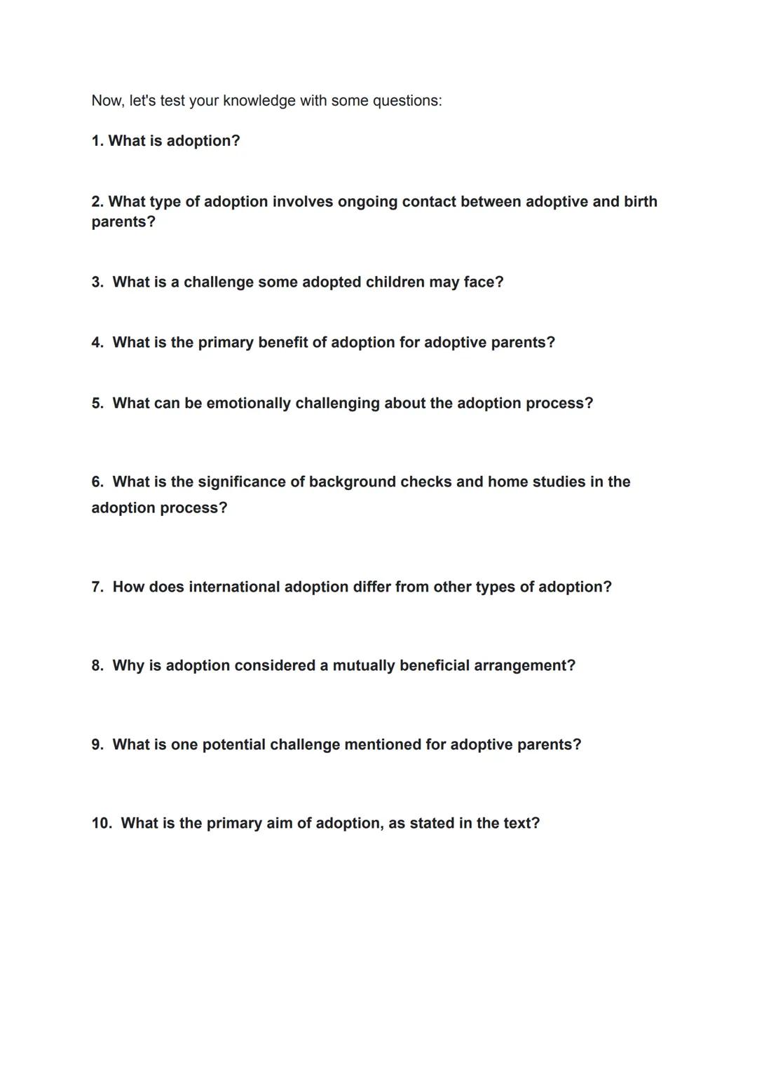 # Adoption: Building Families through Love
Adoption is a compassionate and altruistic way of forming families. It is a process
where indivi