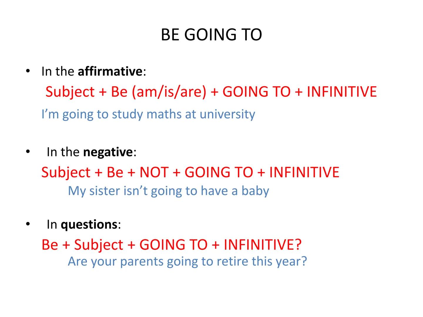Future tenses
A review for Bachillerato ●
FUTURE TENSES
Present Simple
●
We use the present simple to talk about Timetables or future
events
