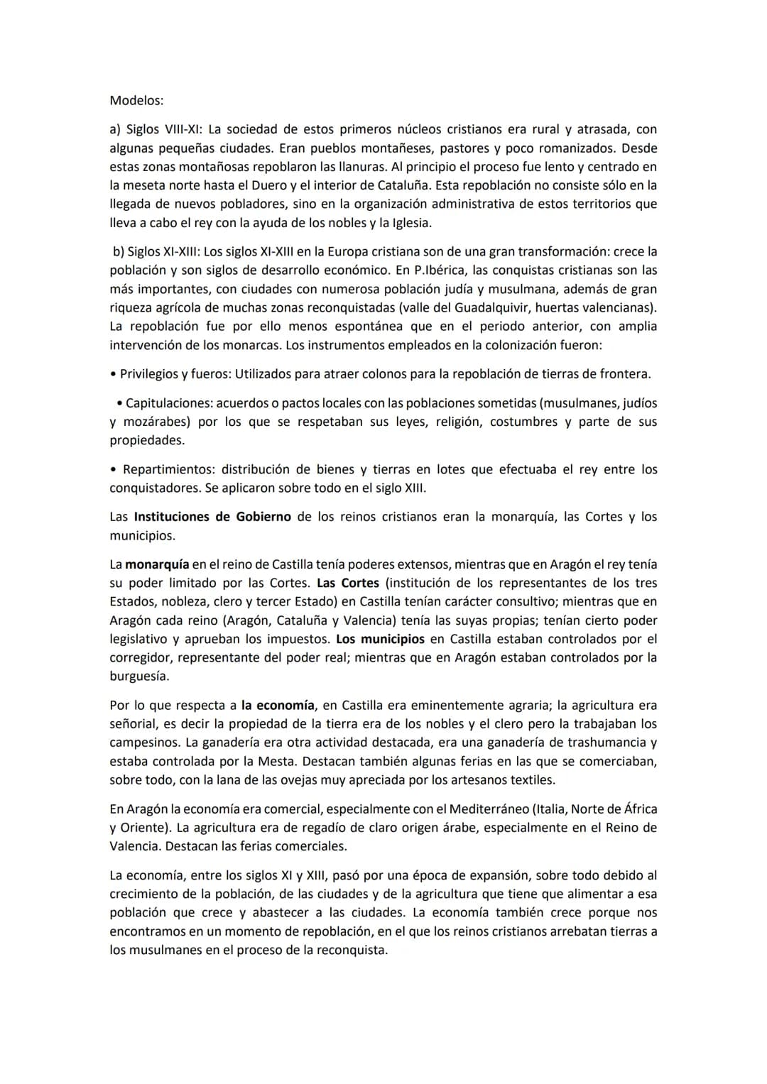 # MINITEMA 4
LOS REINOS CRISTIANOS DE LA RECONQUISTA HASTA EL SIGLO XIII
RECONQUISTA Y REPOBLACIÓN
Con la mayor parte de la Península ocu