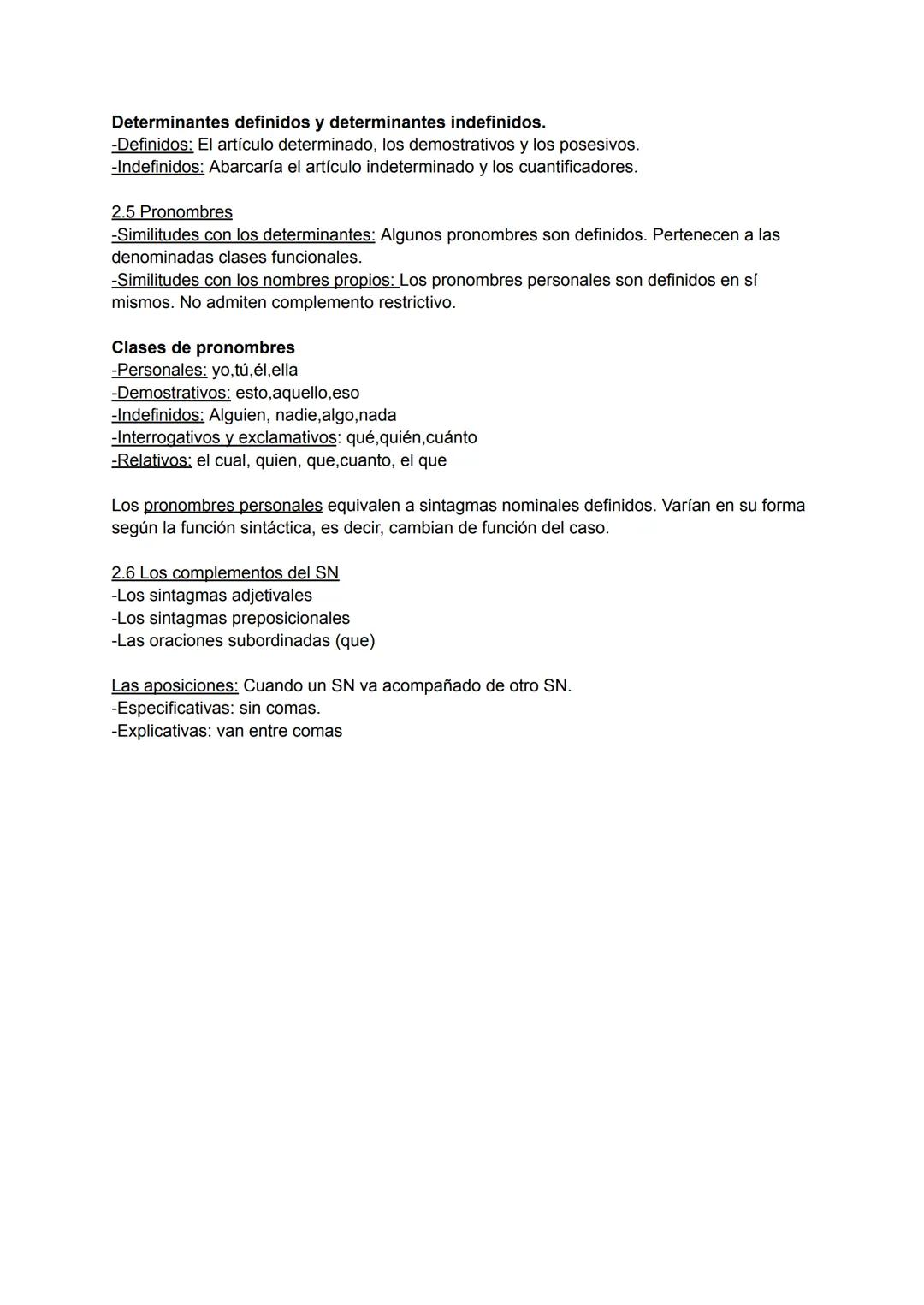 1. EL SINTAGMA NOMINAL
1. Las clases de palabras
1.1Léxico y gramàtica.
El léxico de un hablante está formado por un conjunto de unidades o