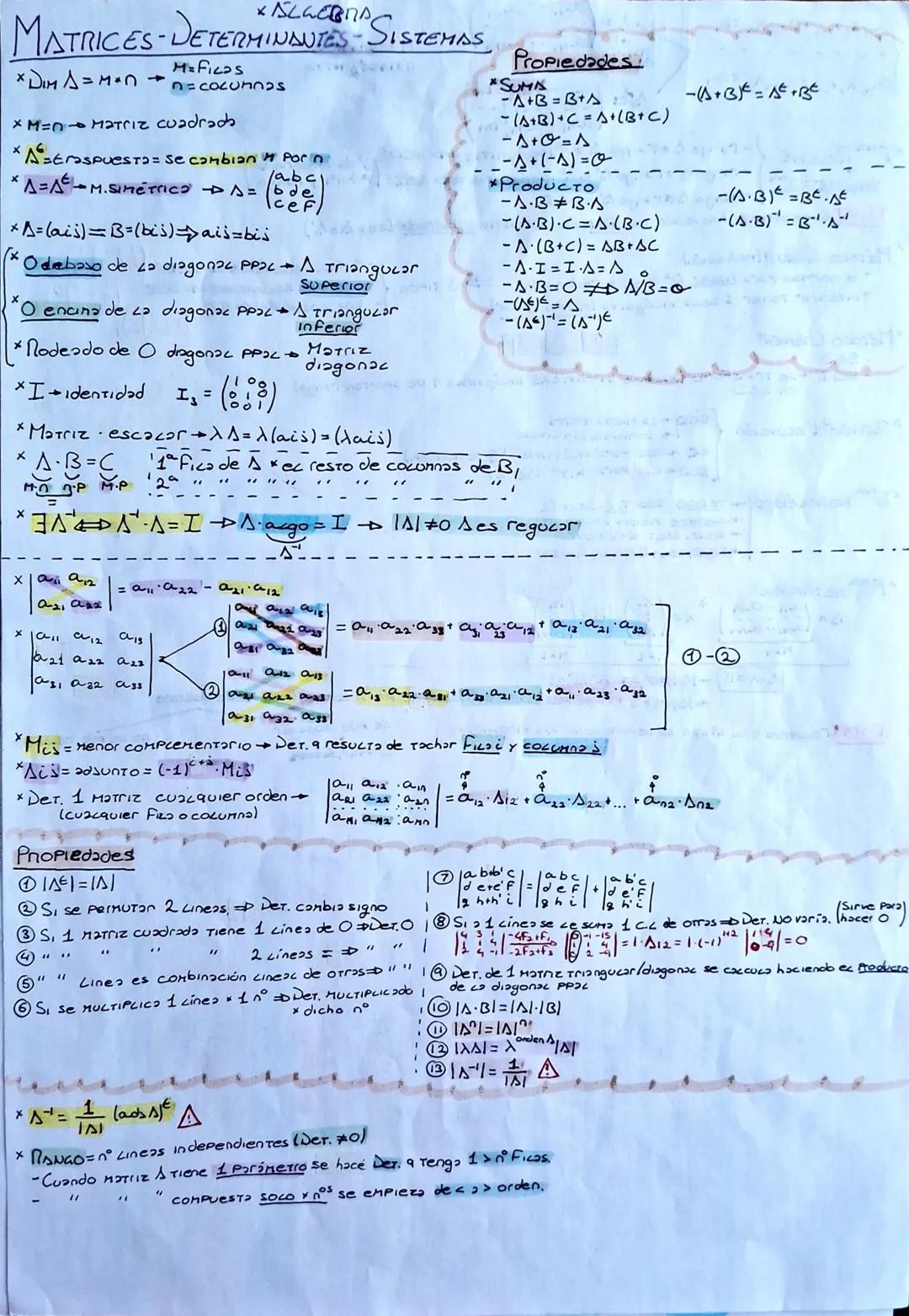 TEORIA DE MATEMATICAS II 2 BACH