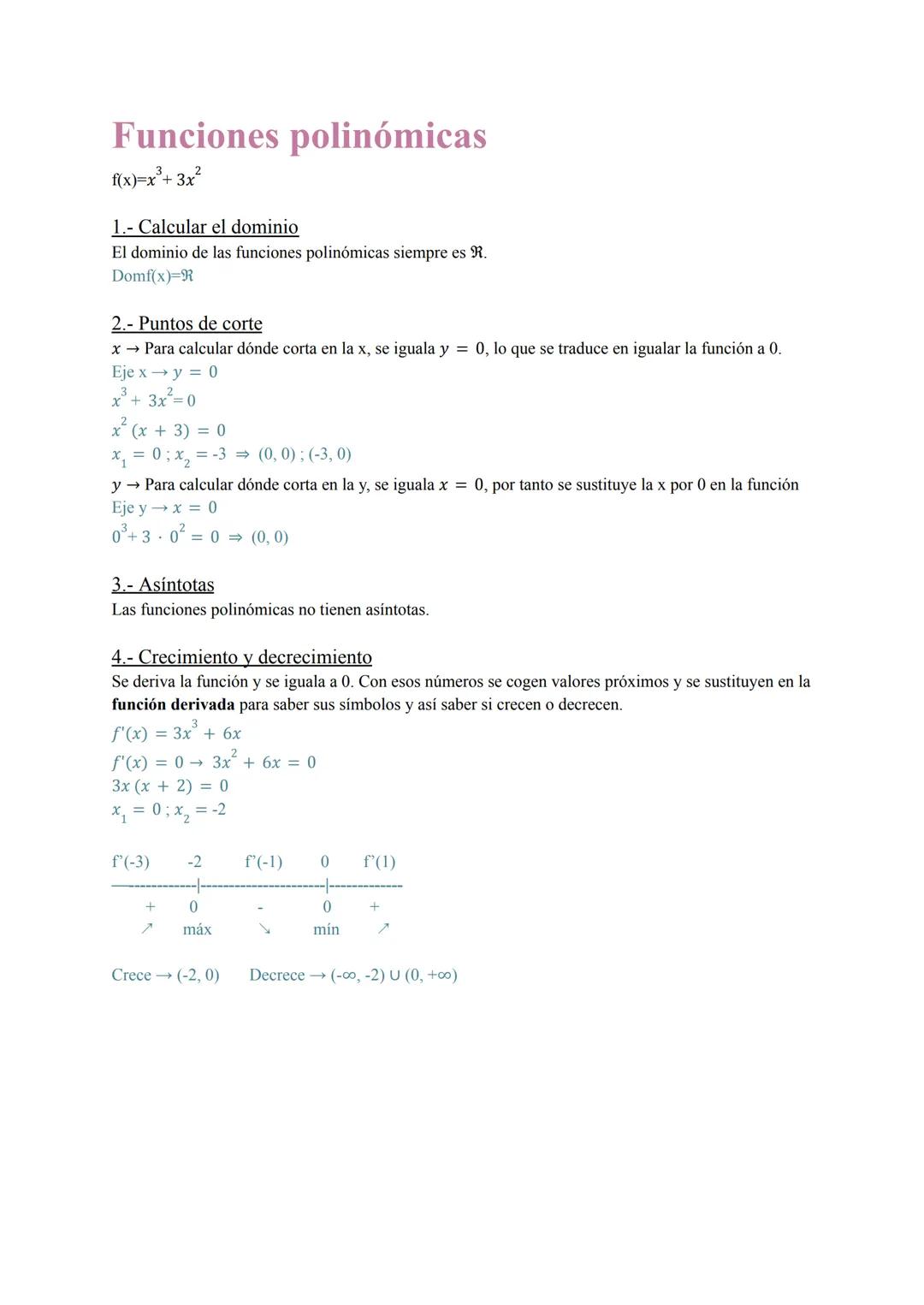# Funciones racionales
$f(x) = \frac{x^2 - 3x + 2}{x + 1}$
1.-Dominio
El dominio es donde el denominador es igual a 0.
$Domf(x) = \aleph$
