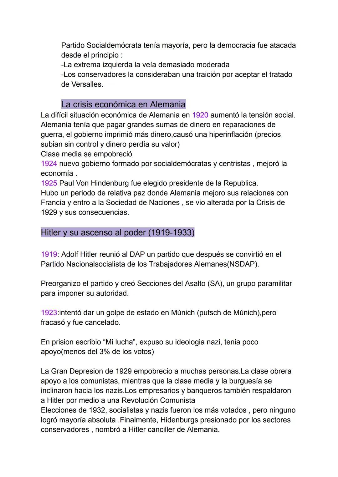 --- OCR Start ---
examen historia
La frágil recuperación económica de los años veinte:
Crisis económica tras la Primera Guerra Mundial
Se qu