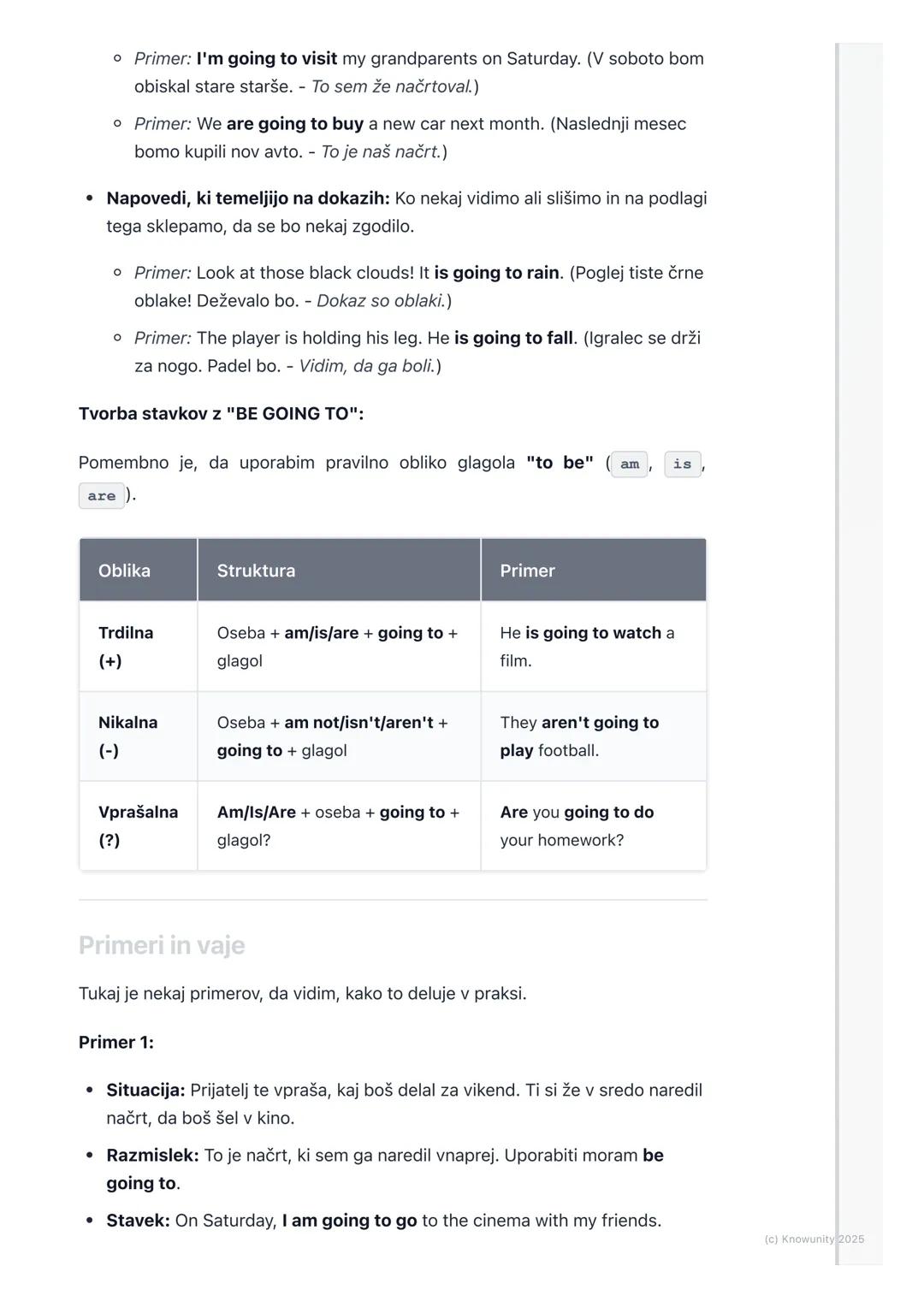 # Prihodnjik (Future Simple -
will/won't, be going to)
Uvod v prihodnjik
Prihodnjik (Future Tense) uporabljamo, ko govorimo o stvareh, ki
