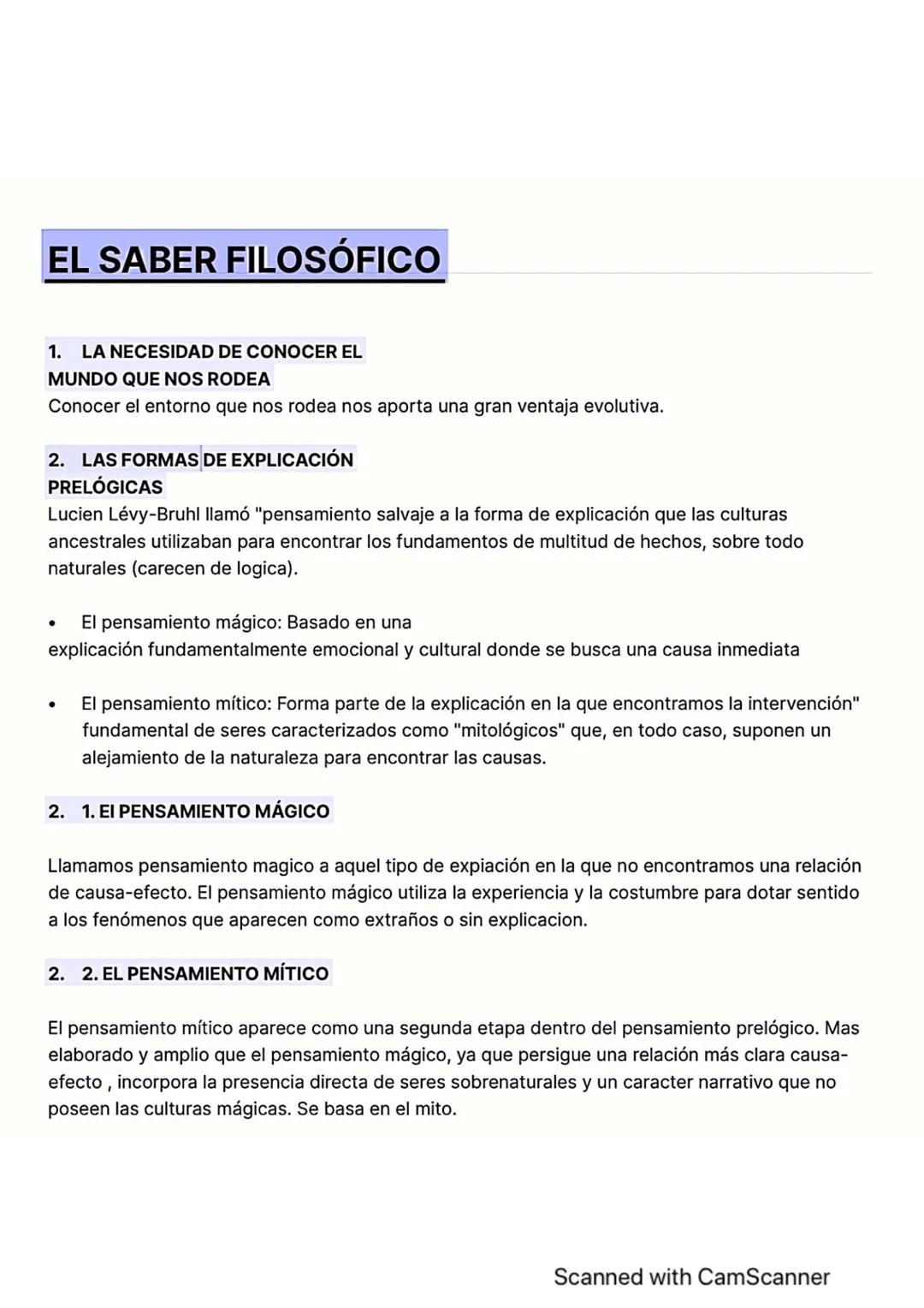 EL SABER FILOSÓFICO
1. LA NECESIDAD DE CONOCER EL
MUNDO QUE NOS RODEA
Conocer el entorno que nos rodea nos aporta una gran ventaja evolutiva